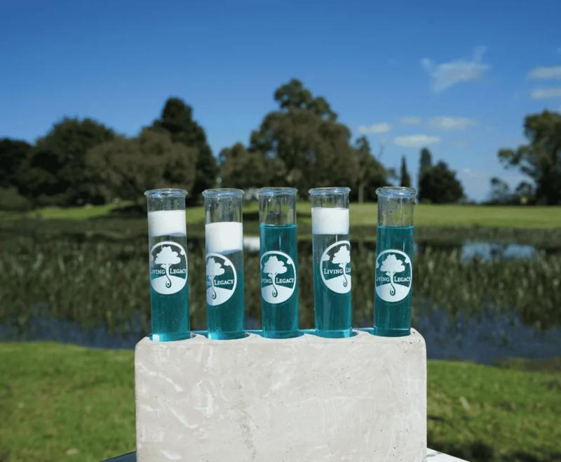 Mornington Green Photos: Tree Burial Ash Treatment in Australia Using Patented Living Legacy Liquid.