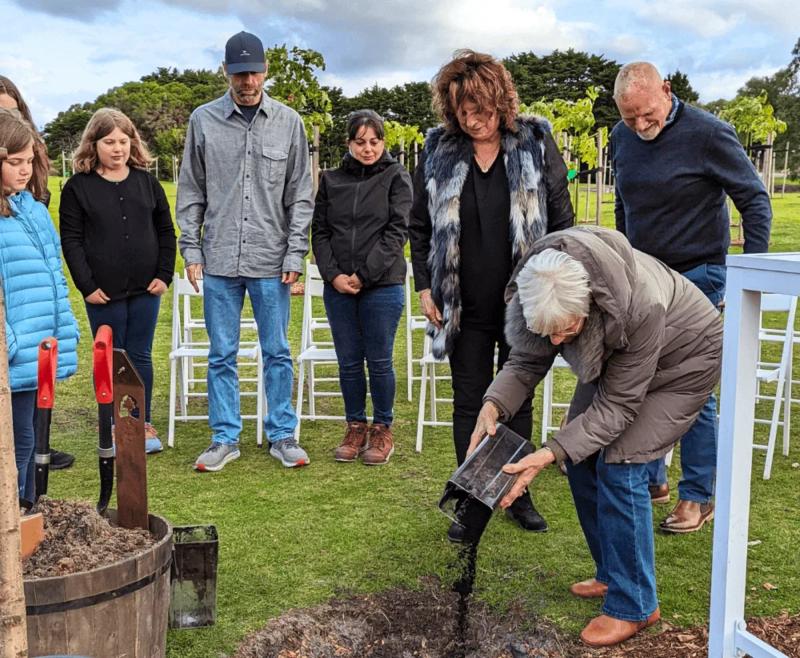 Memorial Tree Planting in Australia, Planted by Cherie Cad for Her Mom June.