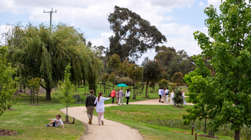 Walking Paths at Mornington Green Living Legacy Gardens