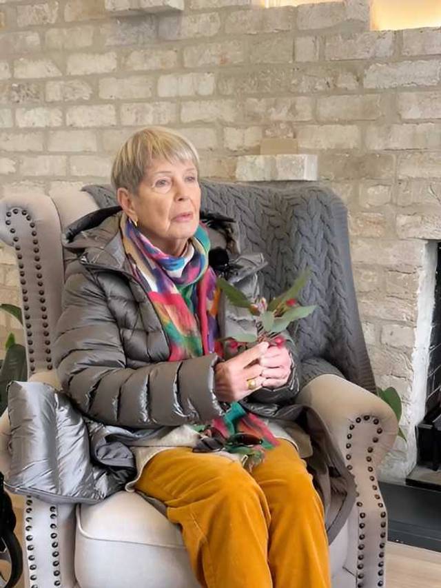 Eve Burchell pre-planted with her husband Rex