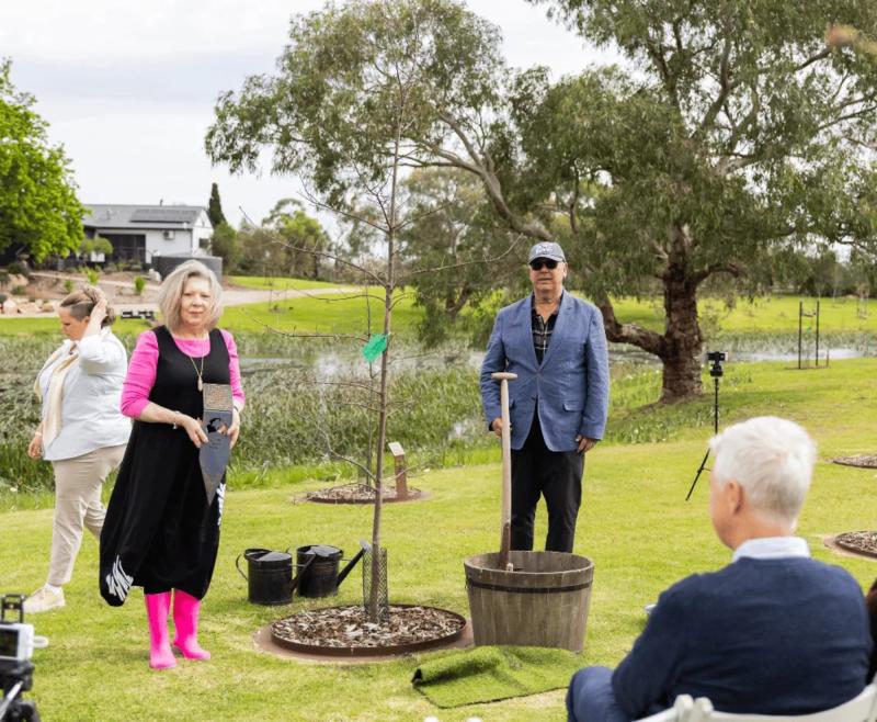 Pet Memorial Tree Planting in Australia at Mornington Green Legacy Gardens by Glenn and Hazel.