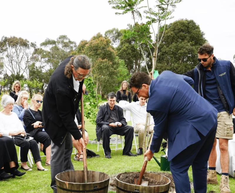 Mornington Green Photos: Memorial Tree Planting in Melbourne by Family.