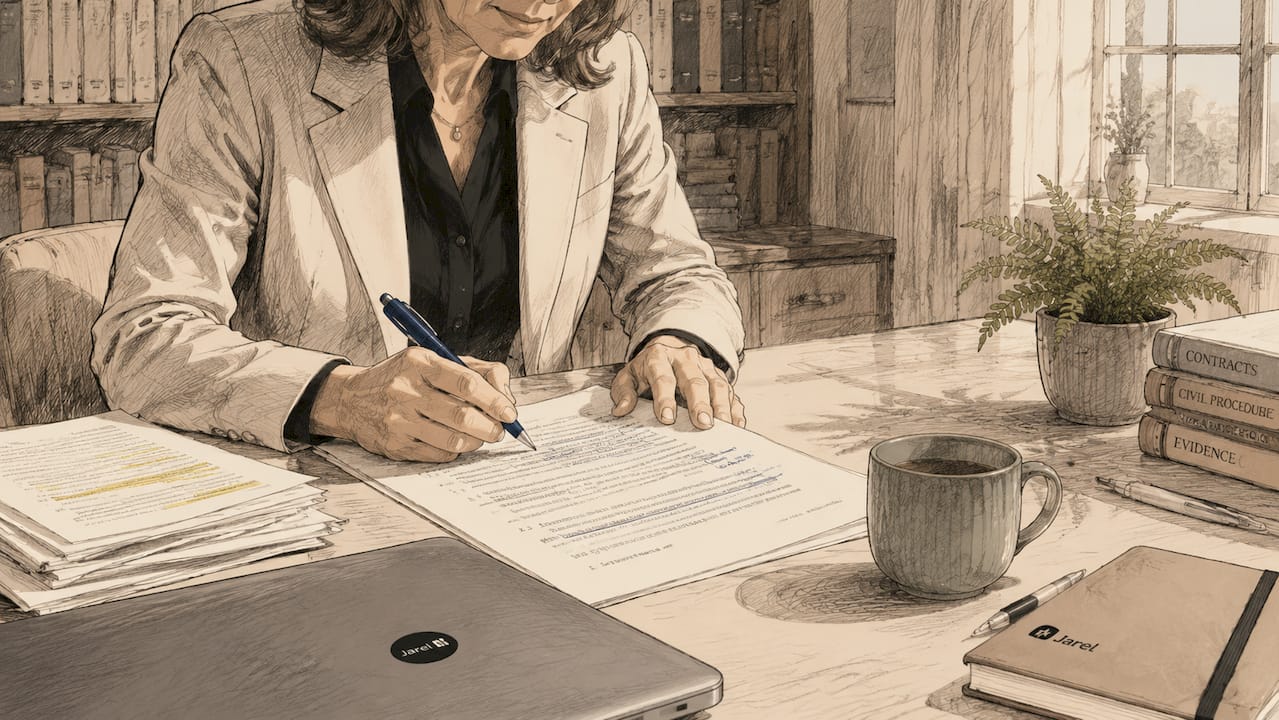 Hands underlining contract ambiguity on paper