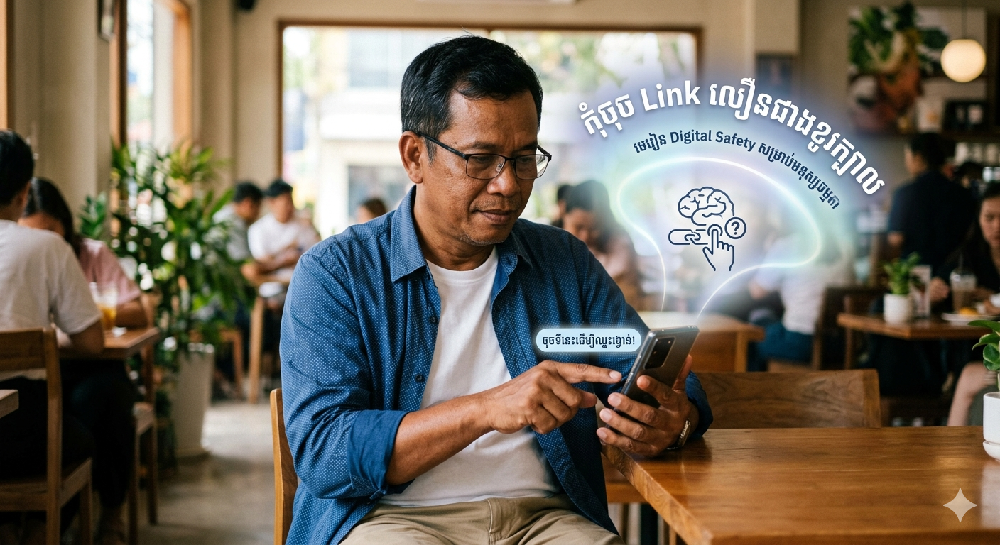កុំចុច Link លឿនជាងខួរក្បាល៖ មេរៀន Digital Safety សម្រាប់មនុស្សធម្មតា