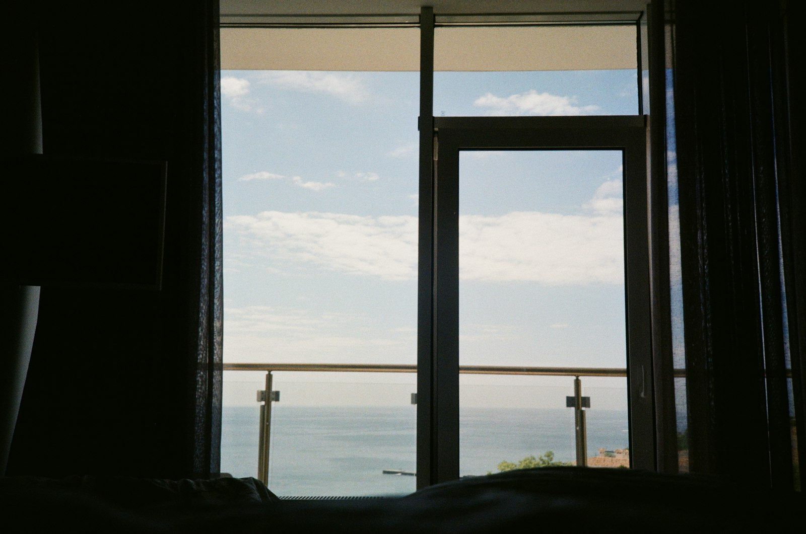 Bedroom with a view of the ocean