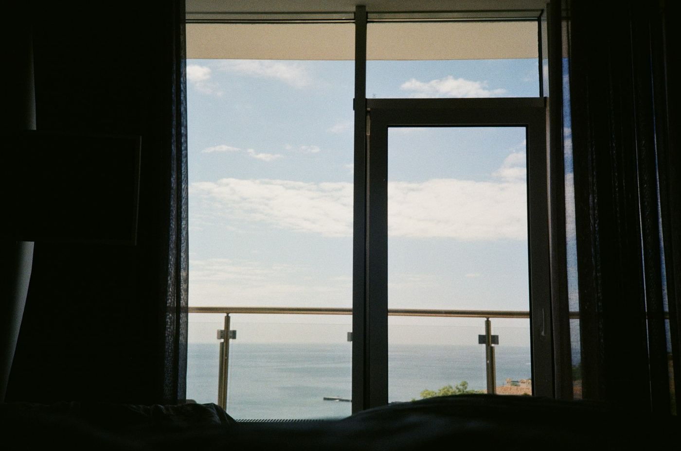 Bedroom with a view of the ocean