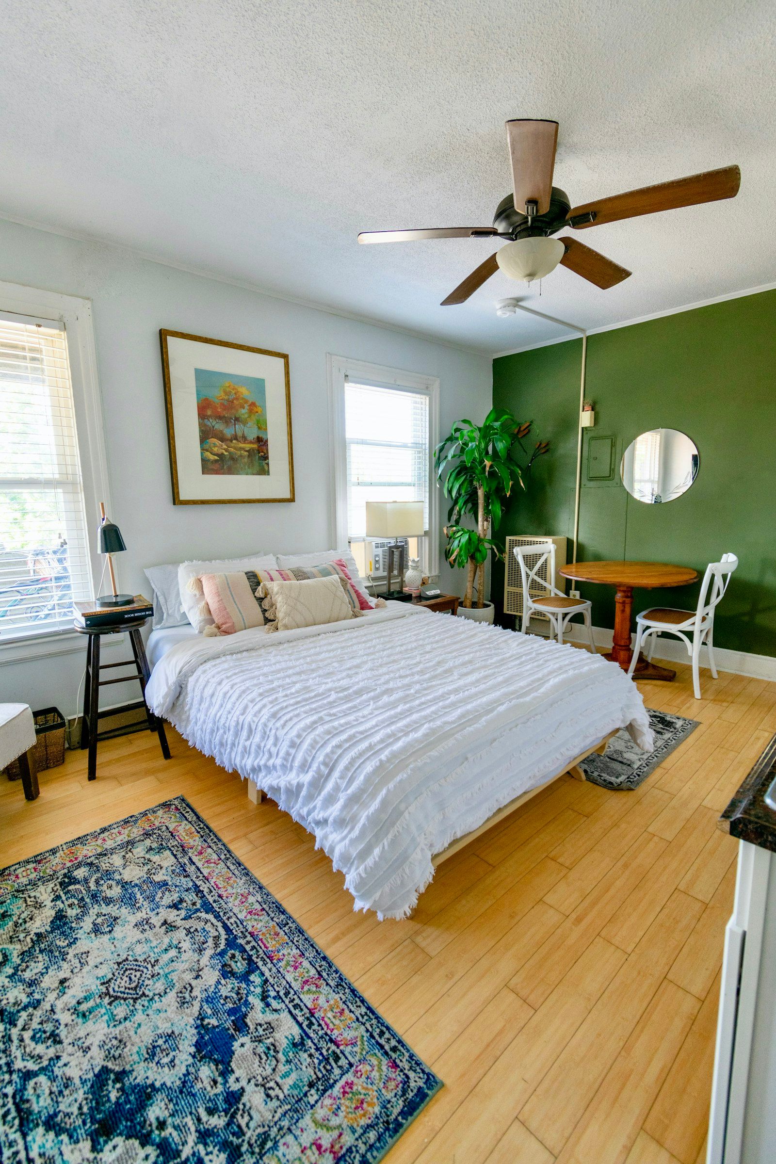 White bed linen