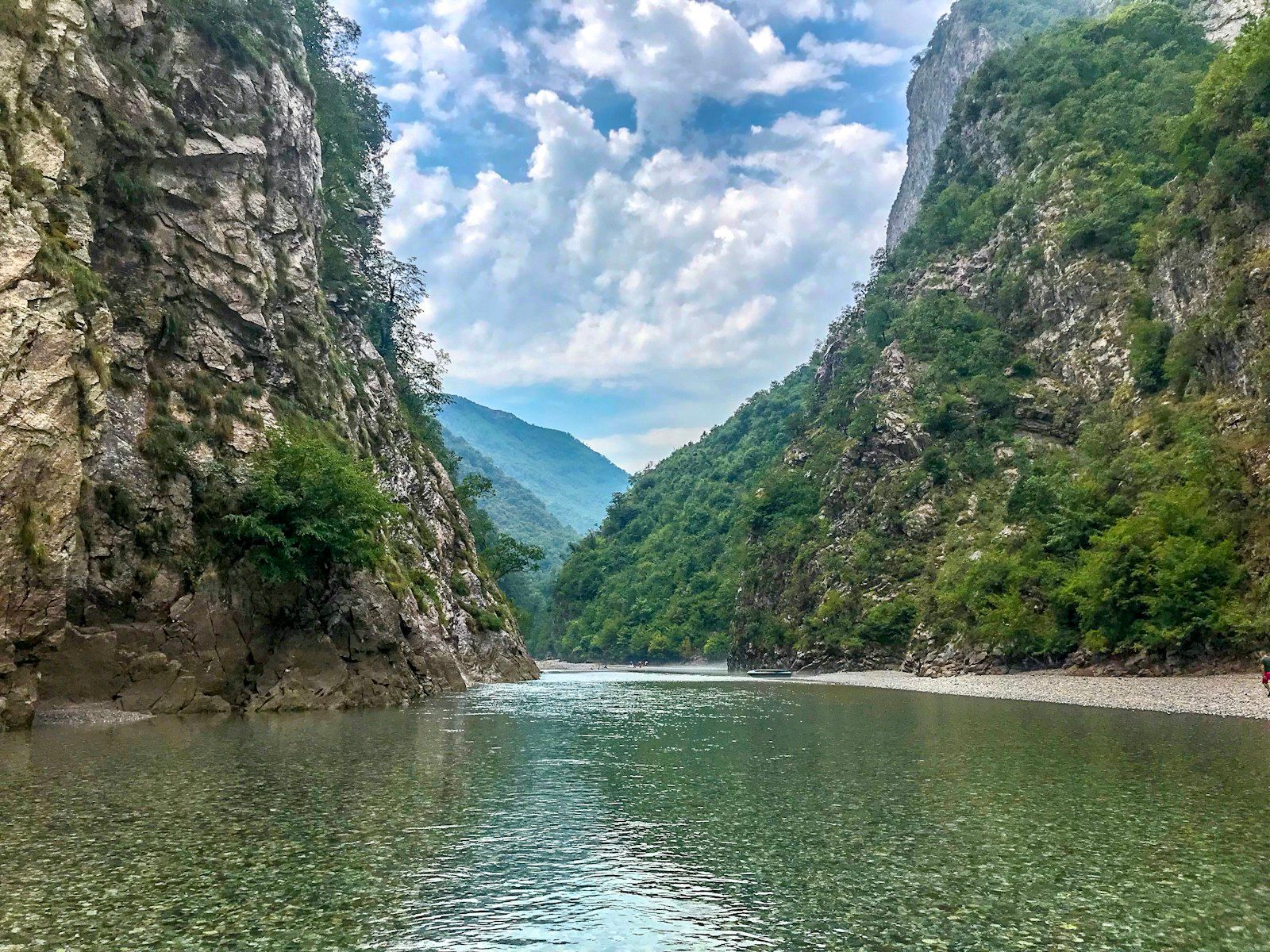 River running through the valley