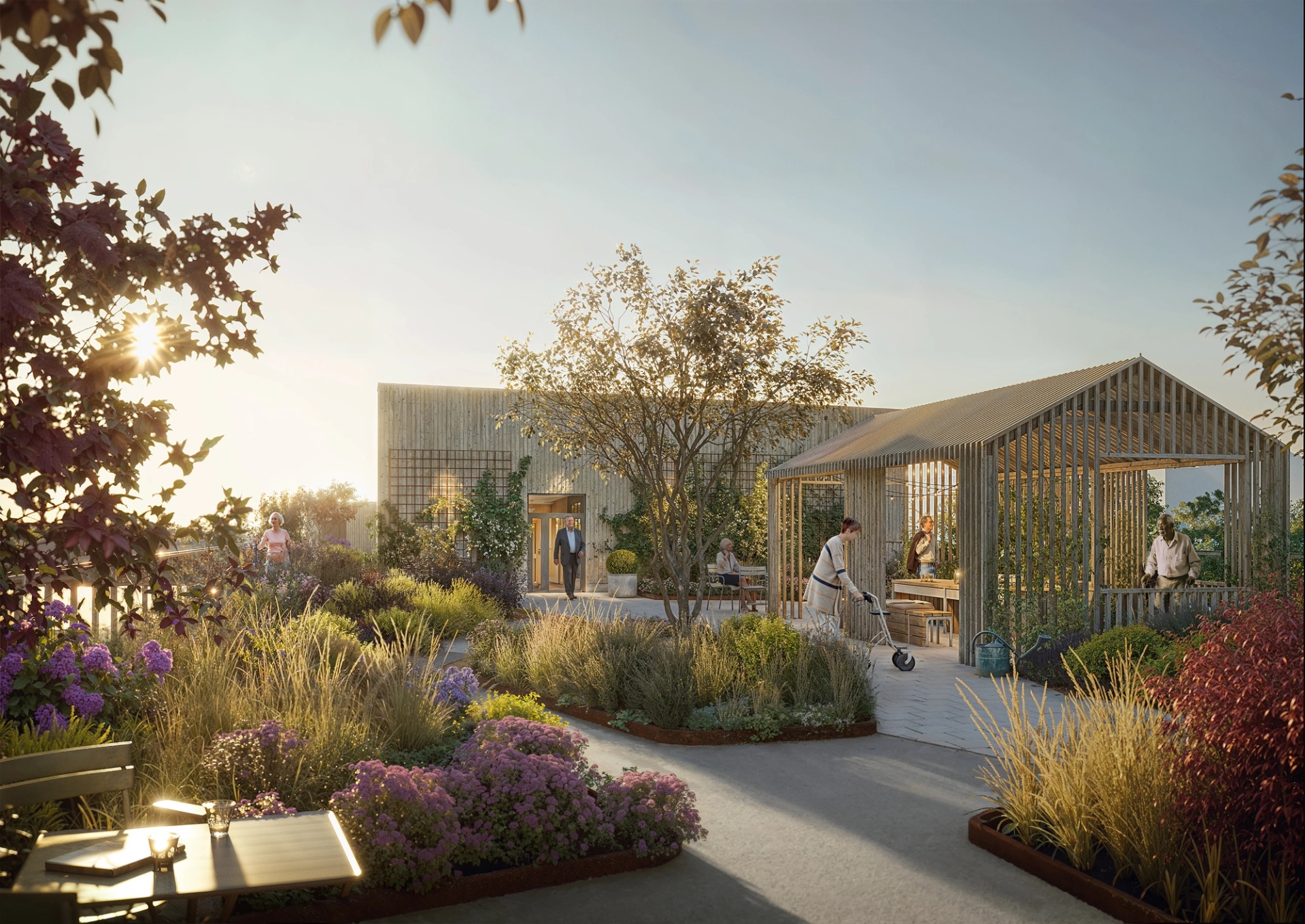 Visualisering Tenstaterrassen takterrass