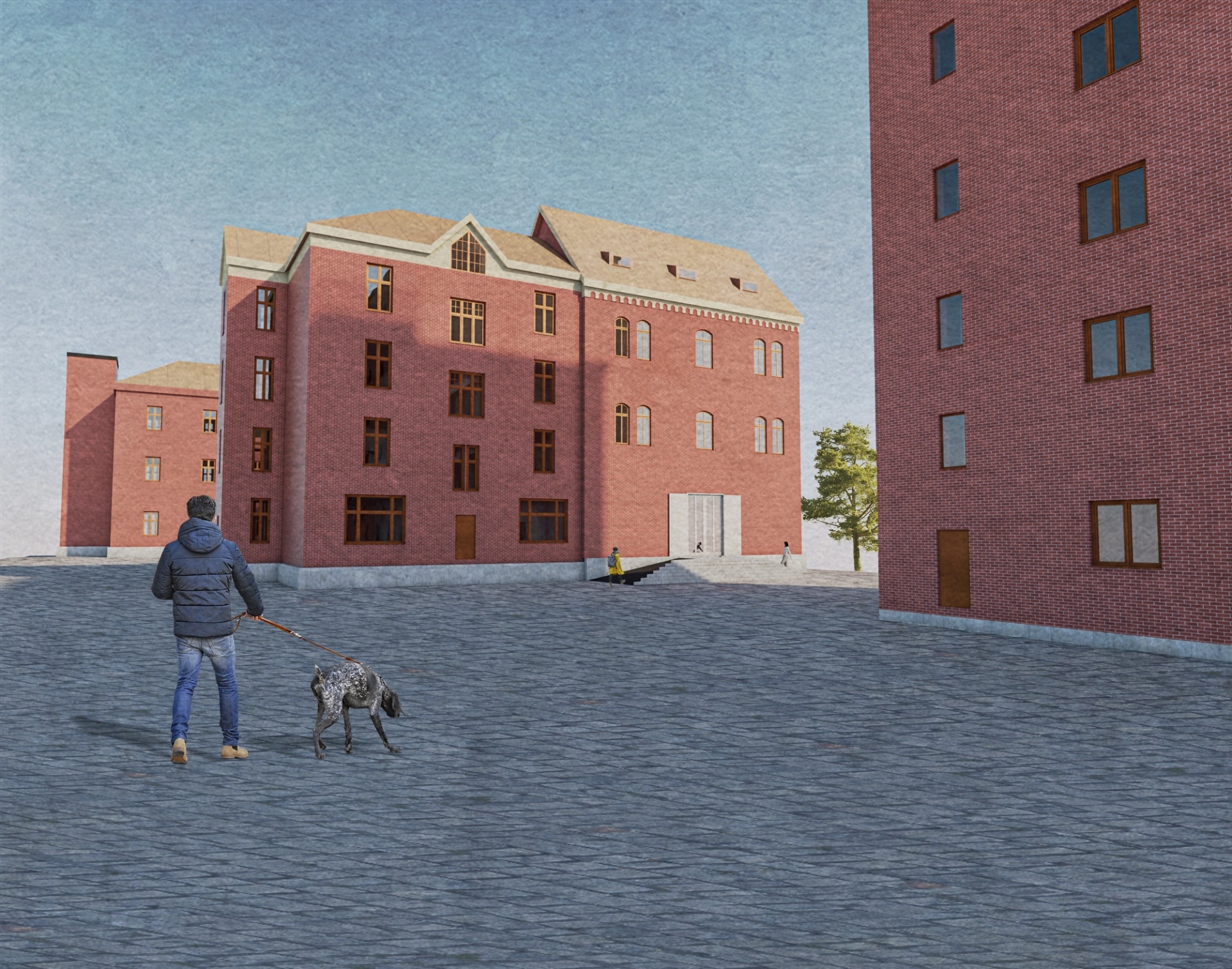 Kv Ångqvarn Mot Jästfabriken illustration