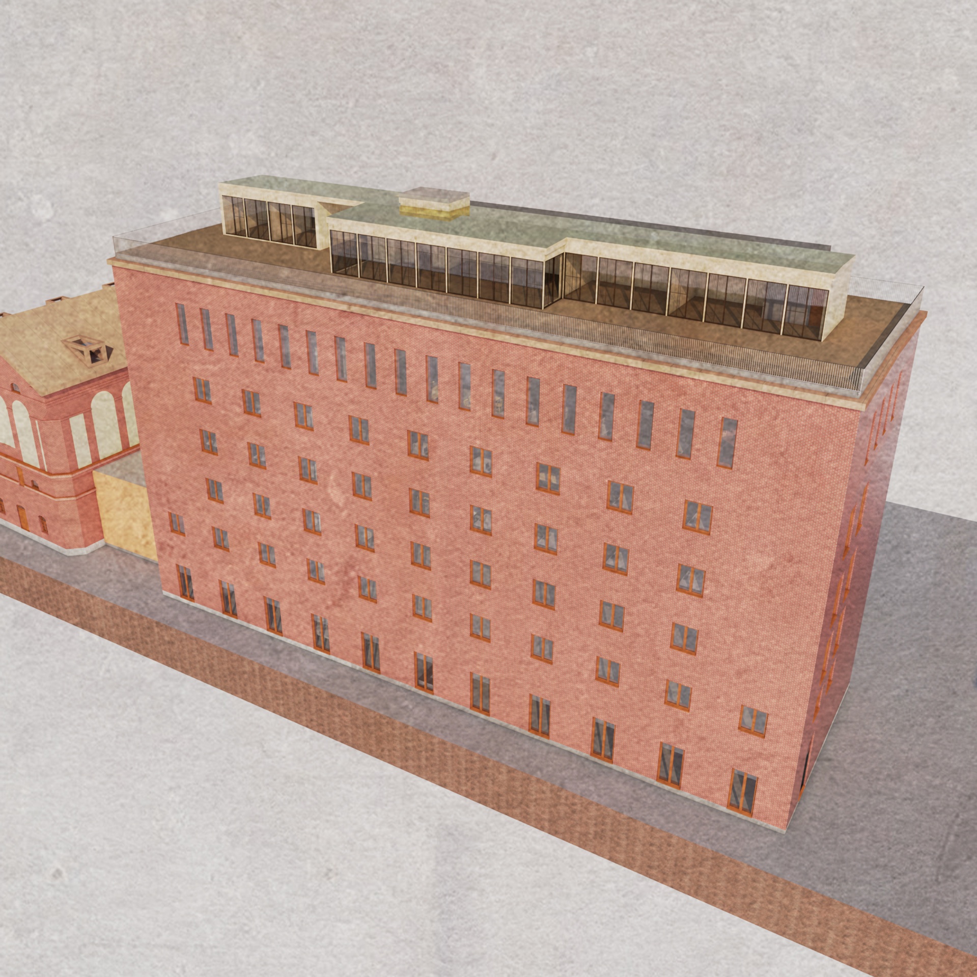 Kv Ångqvarn Spegelkvarnen illustration