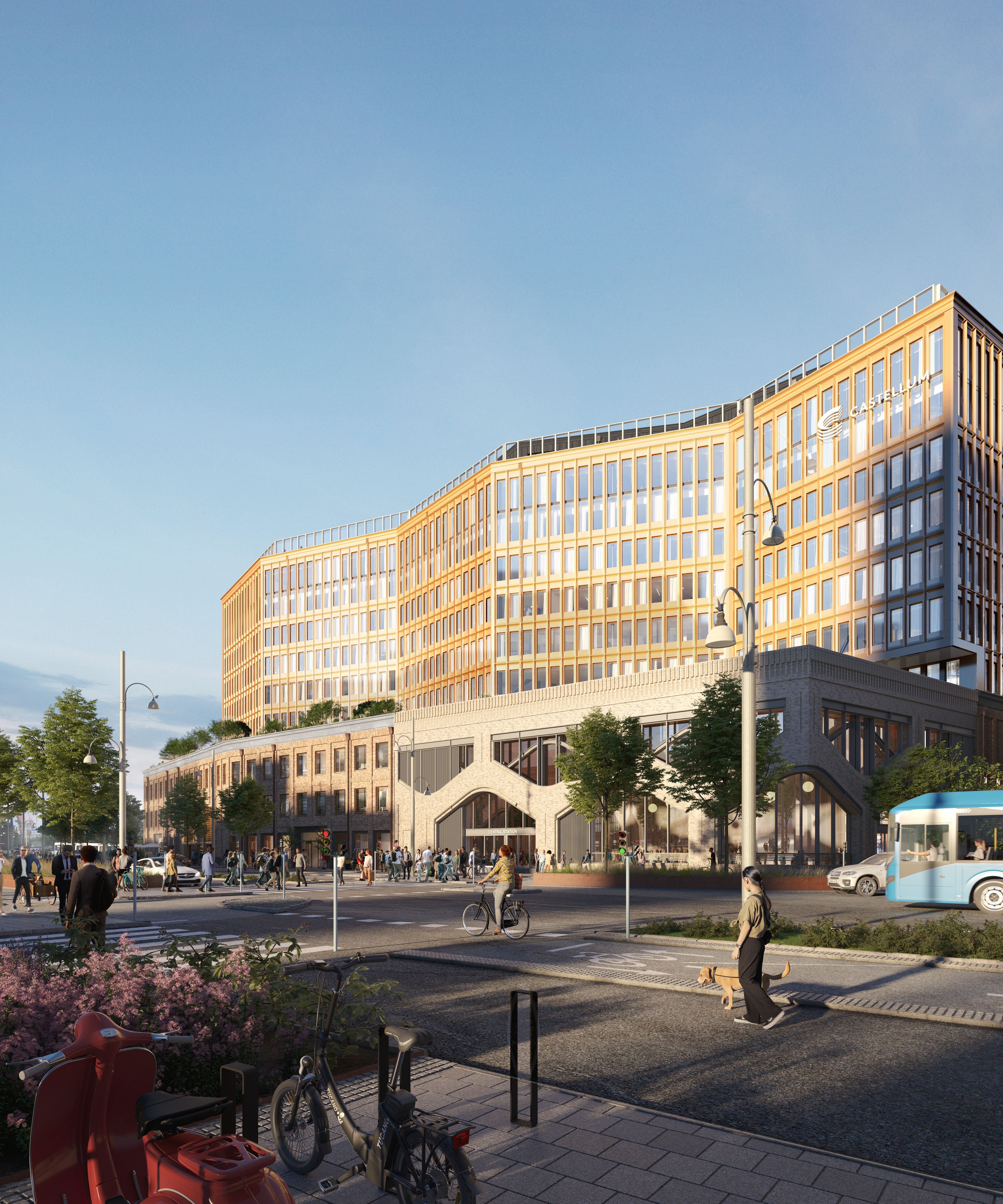 Noon. Kontorshus i Centralenområdet, Göteborg. Arkitekterna Krook & Tjäder i samarbete med Johan Hammarin och Castellum