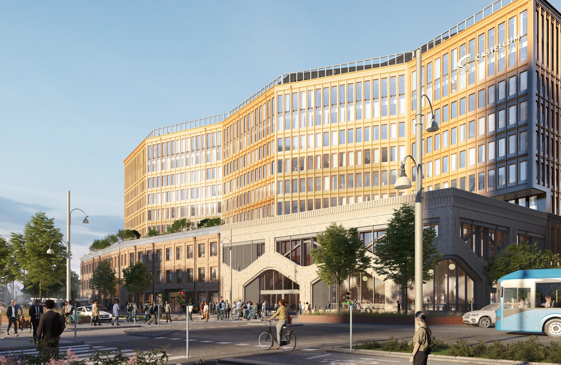 Noon. Kontorshus i Centralenområdet, Göteborg. Arkitekterna Krook & Tjäder i samarbete med Johan Hammarin och Castellum