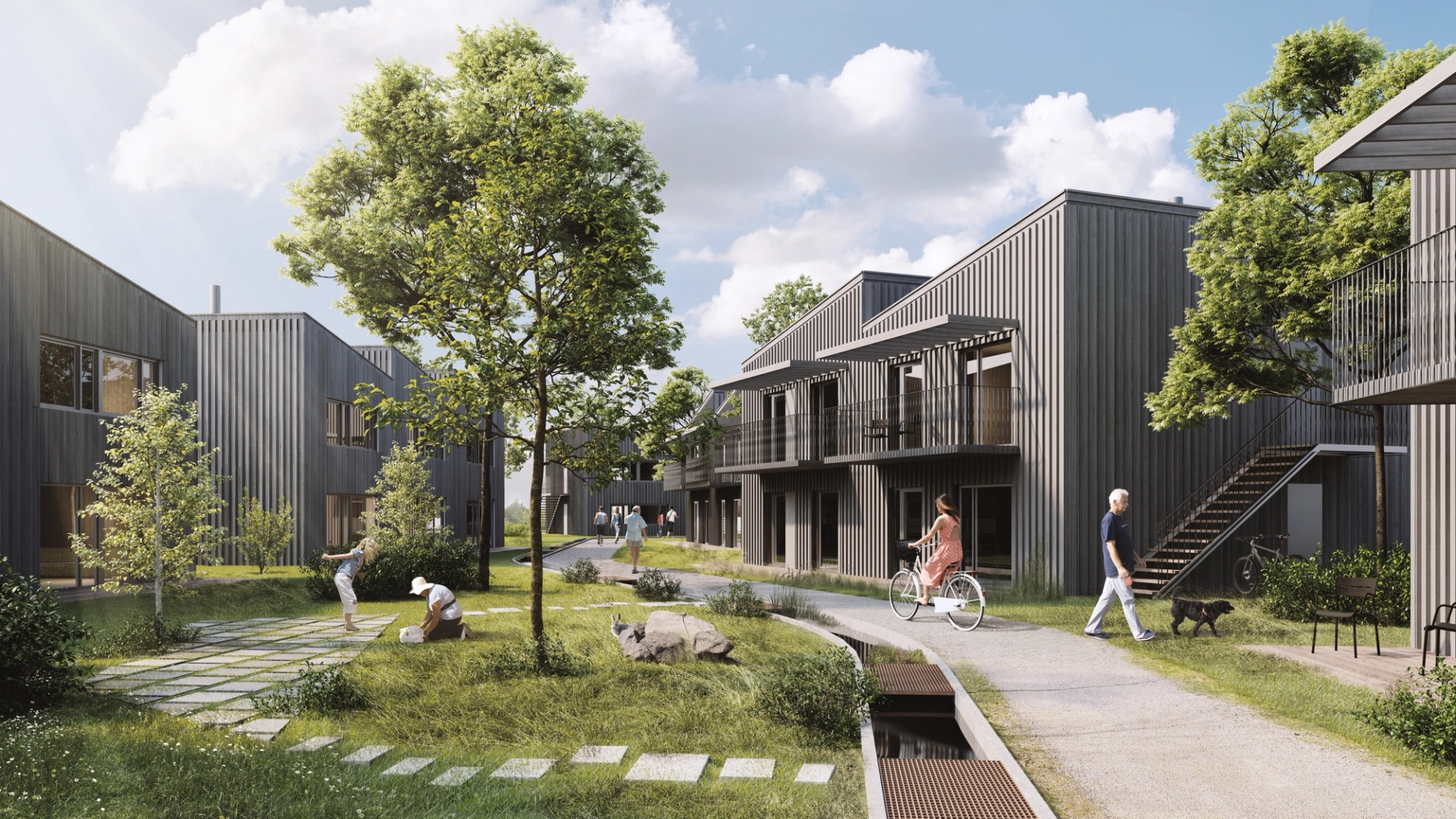 Det nya bostadsområdet Götarps Hage i Vaggeryd, av Krook & Tjäder