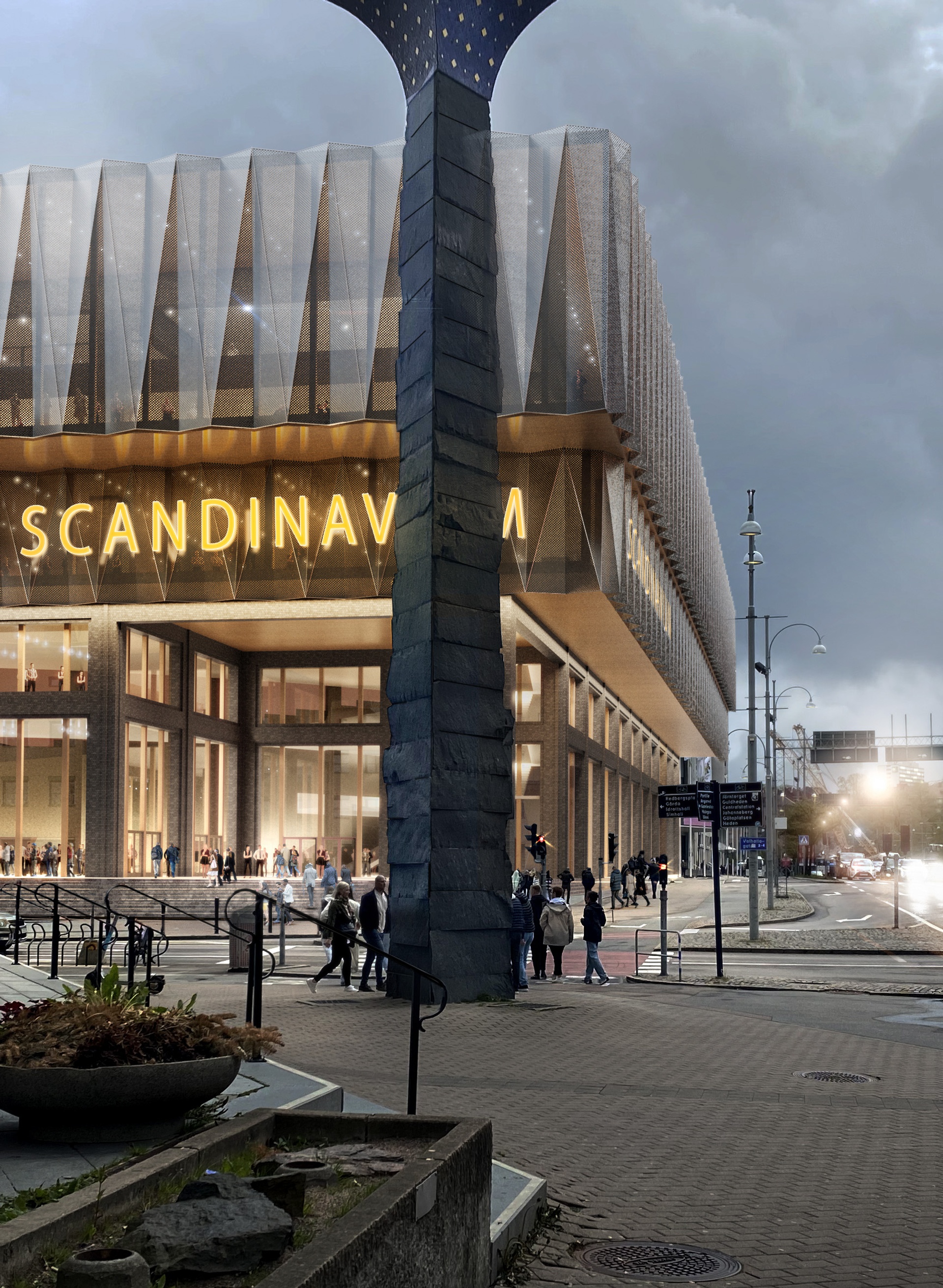 Arenakvarteret Scandinavium visualisering