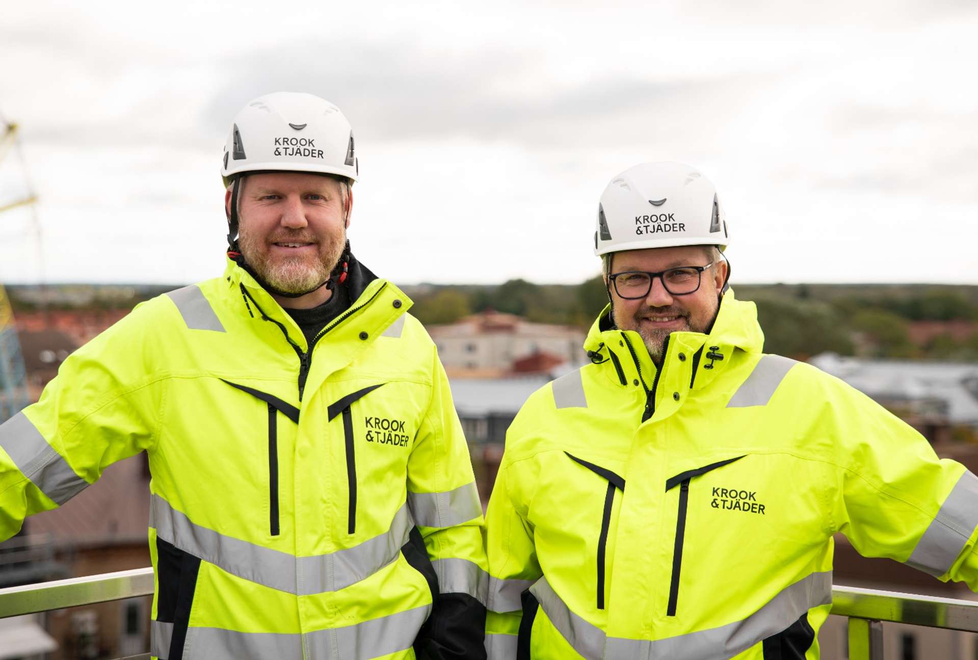 Jim Westdahl och Daniel Nilsson, projektledare på Krook & Tjäder