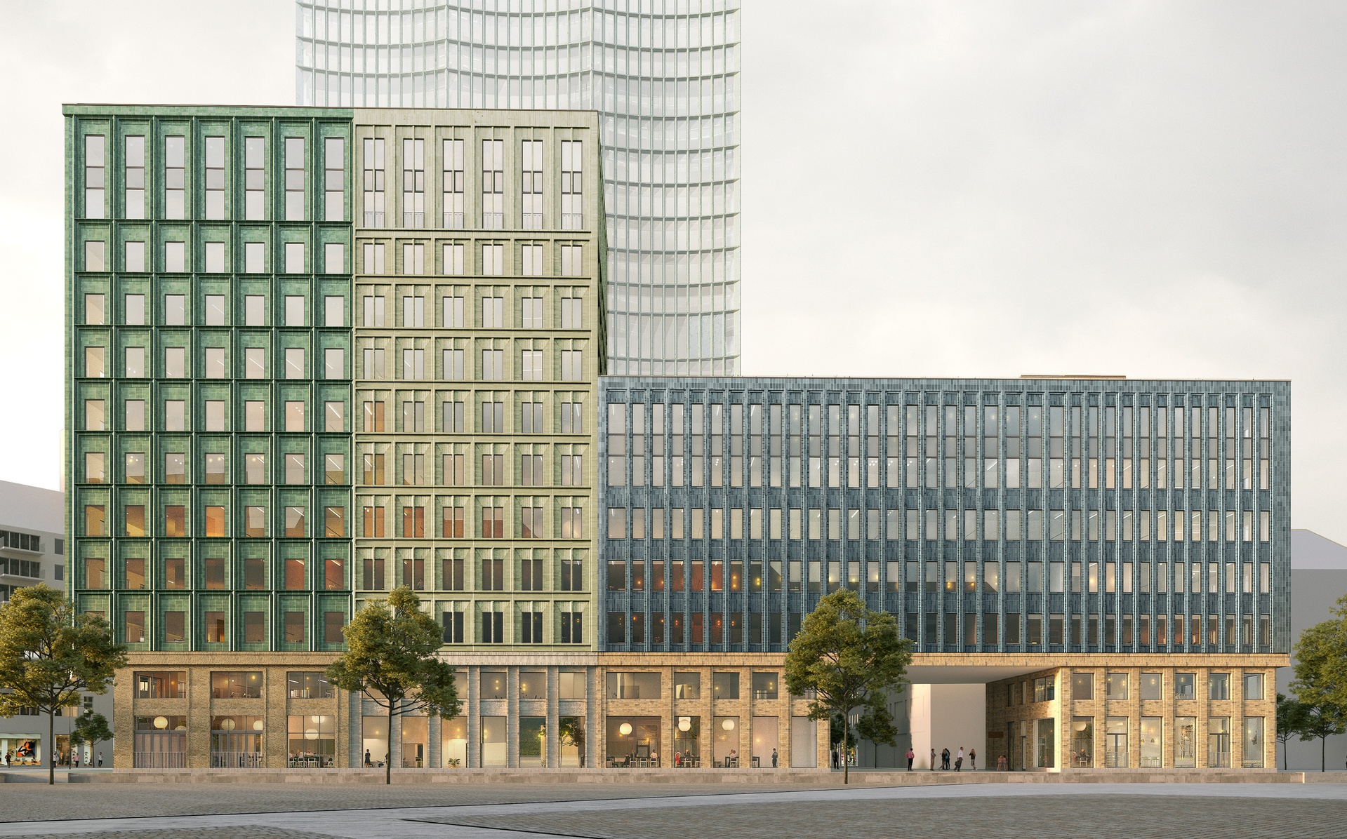 Global Business Gate, Water House. Visualisering helhet