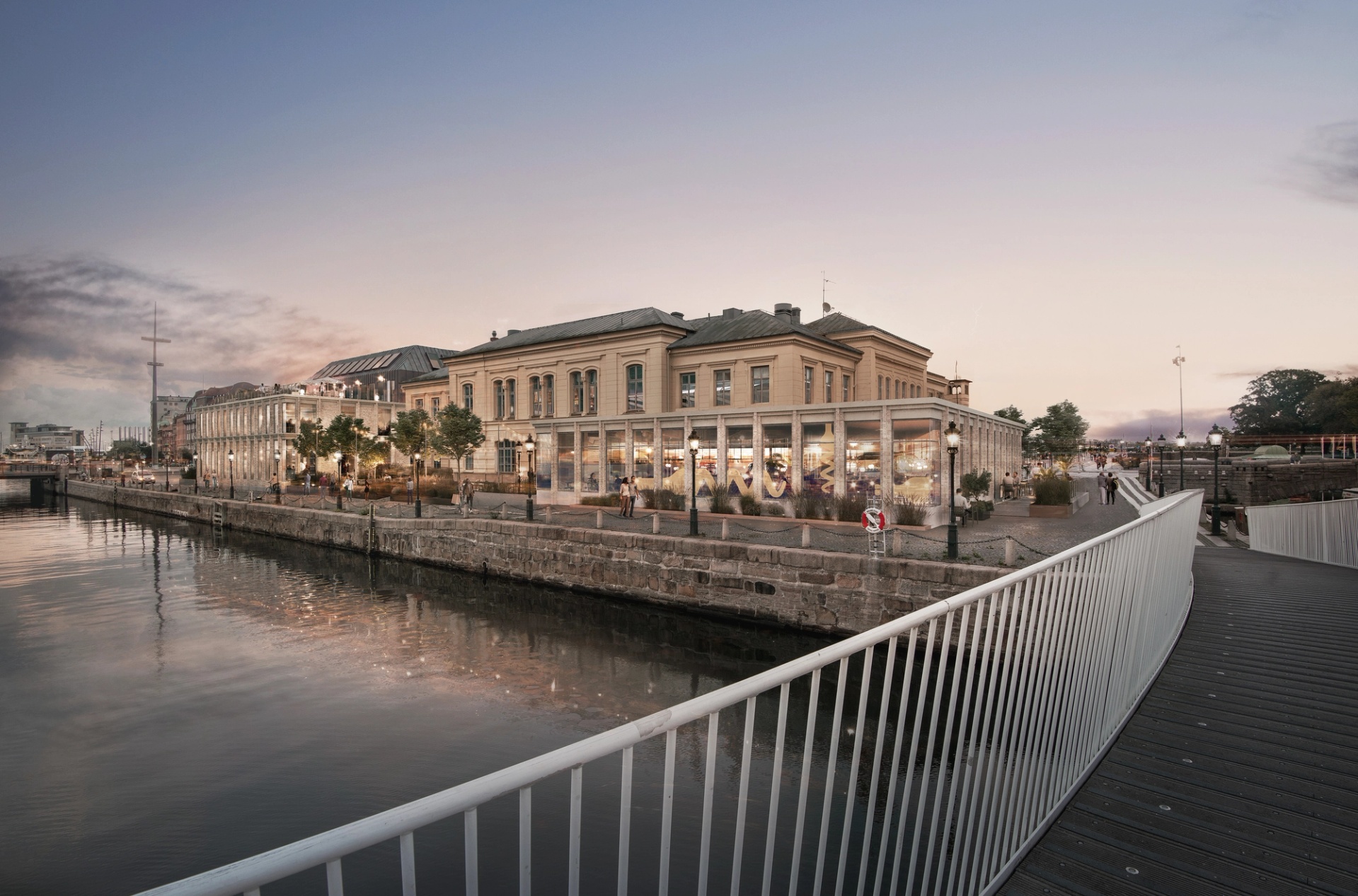 Visualisering av Börshuset i Malmö