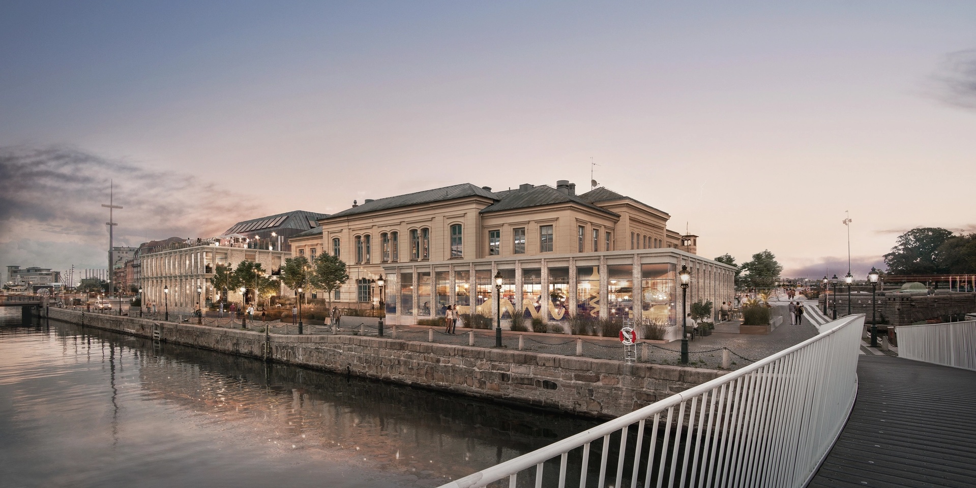 Visualisering av Börshuset i Malmö