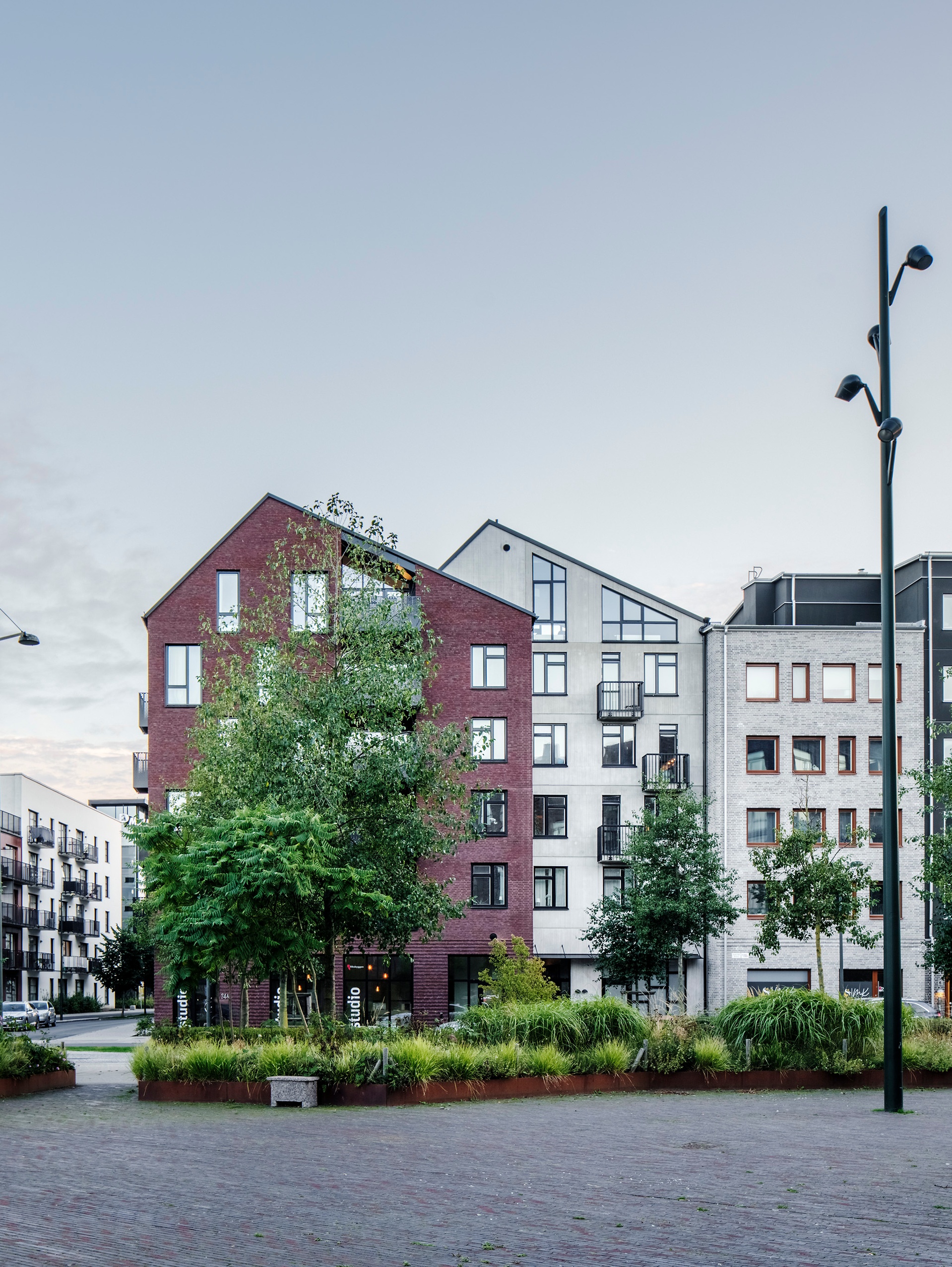 Gavelmotiv bostäder kvarteret Navet i Hyllie, Malmö