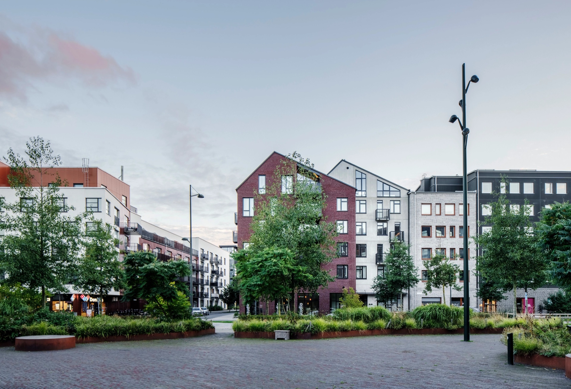 Gavelmotiv bostäder kvarteret Navet i Hyllie, Malmö