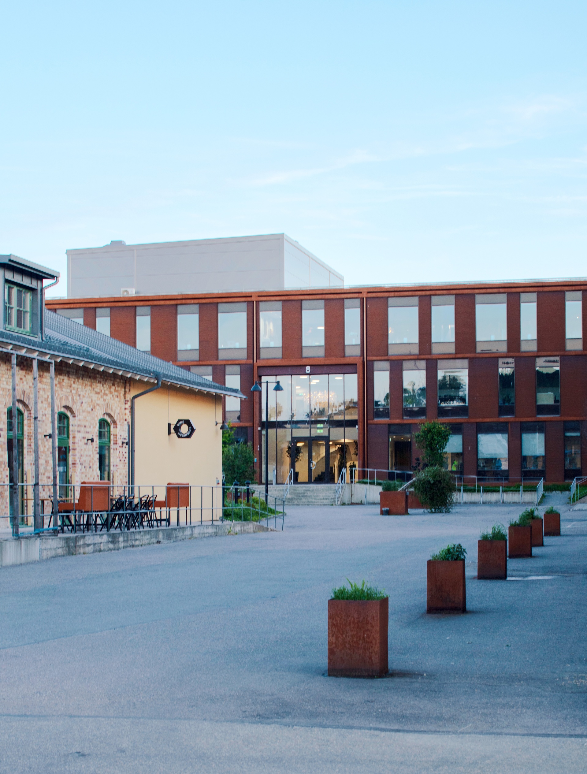 Slakthusområdet Göteborg fasad i corten
