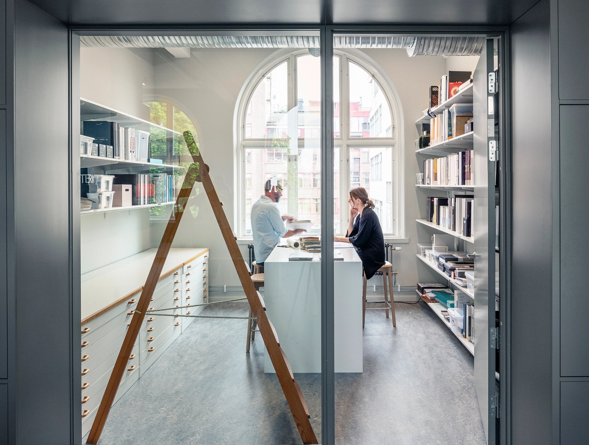 Picture from the architect's office in Borås