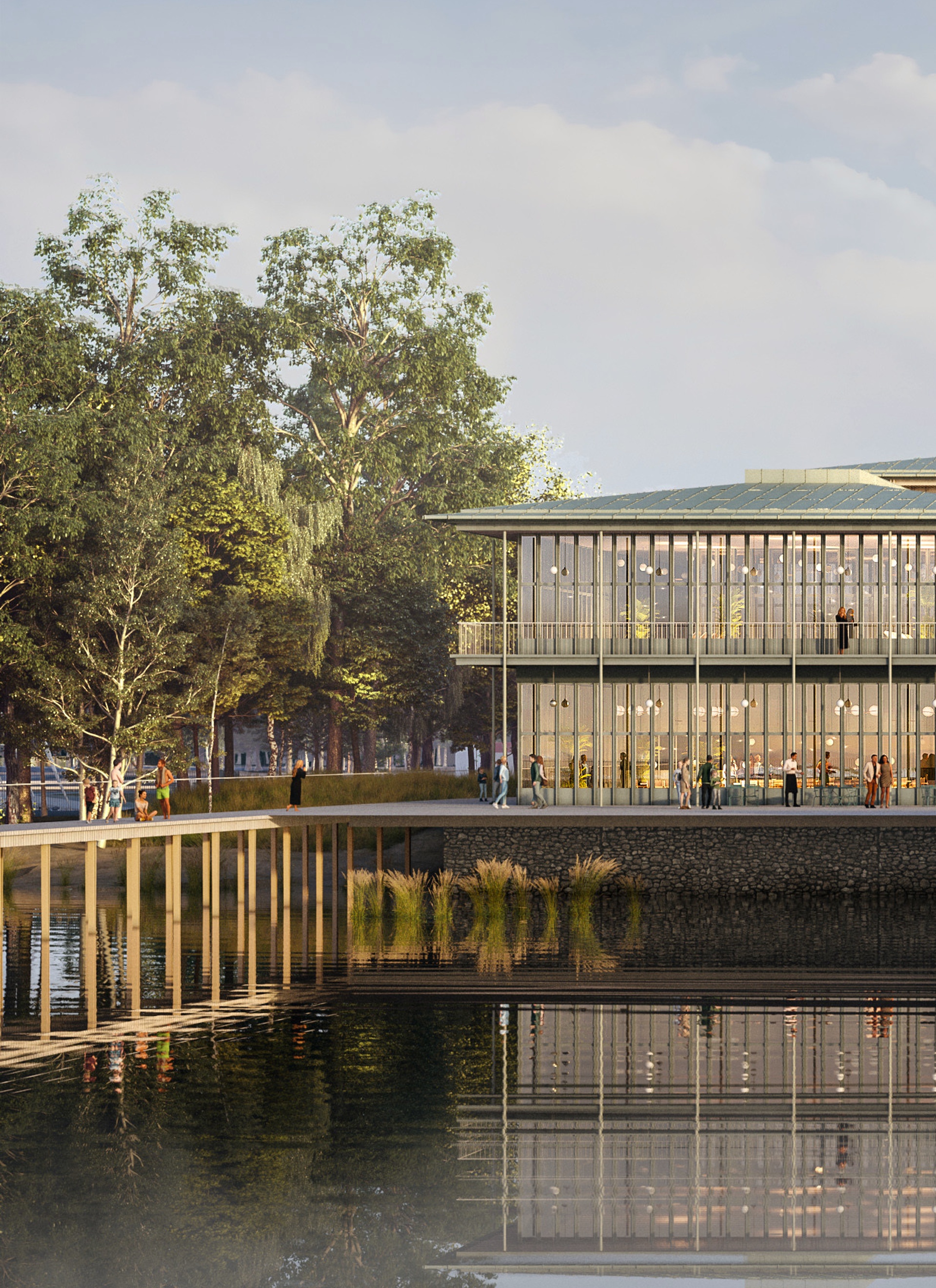 Skarholmen vy från vattnet