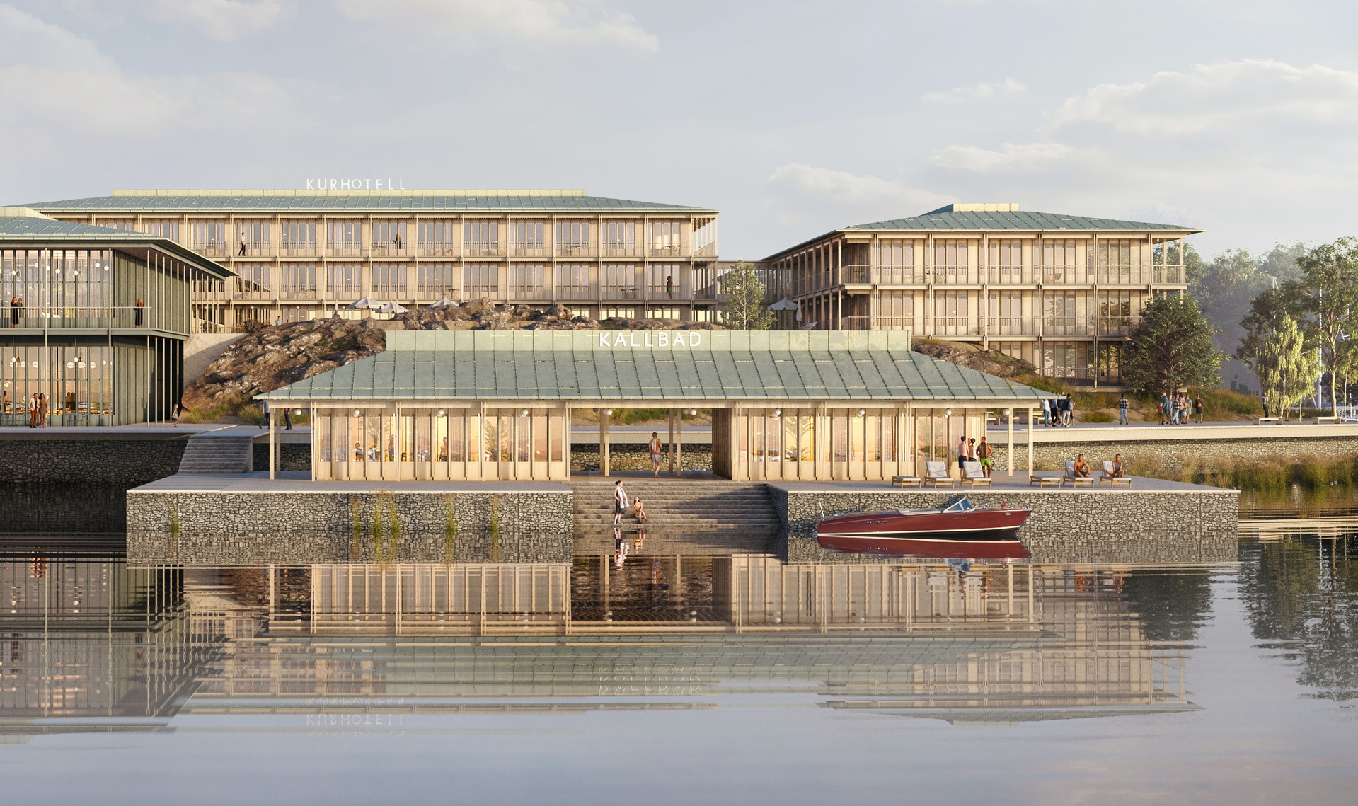 Skarholmen vy från vattnet