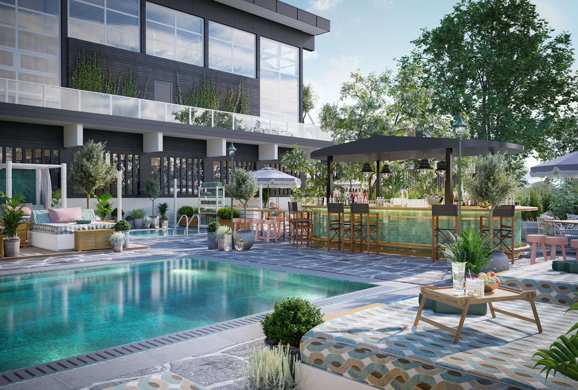 Marienlyst Strandhotel visualisering nytt poolområde