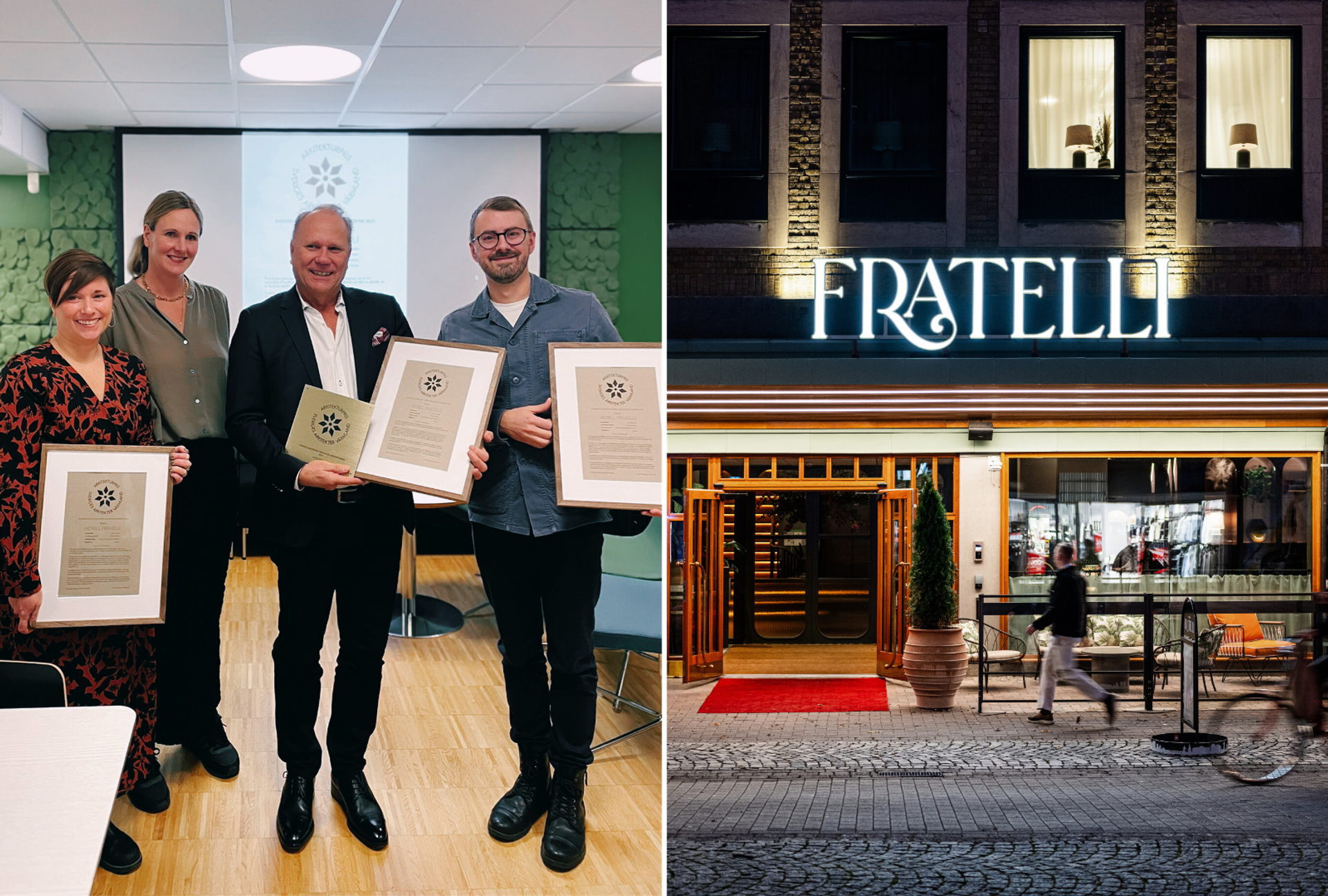 Hotel Fratelli vinner Värmlands Arkitekturpris 2025