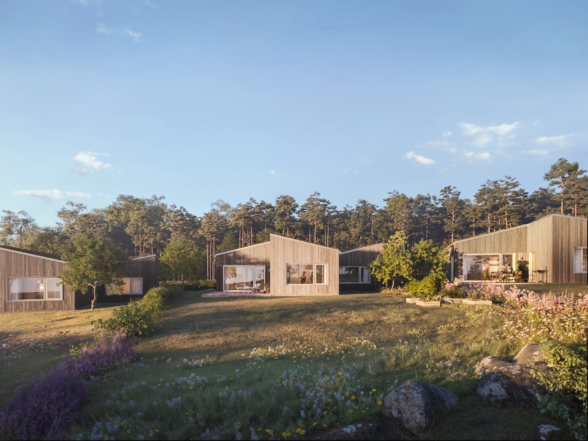 Norraby Fyra, visualisering av Krook & Tjäder