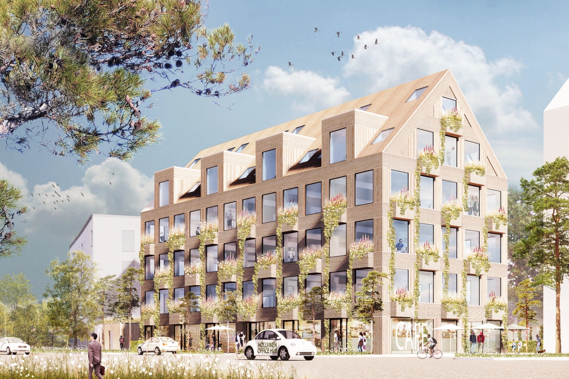 Höllviken Office Hub, en flexibel kontorsbyggnd med lokala företagare som främsta målgrupp