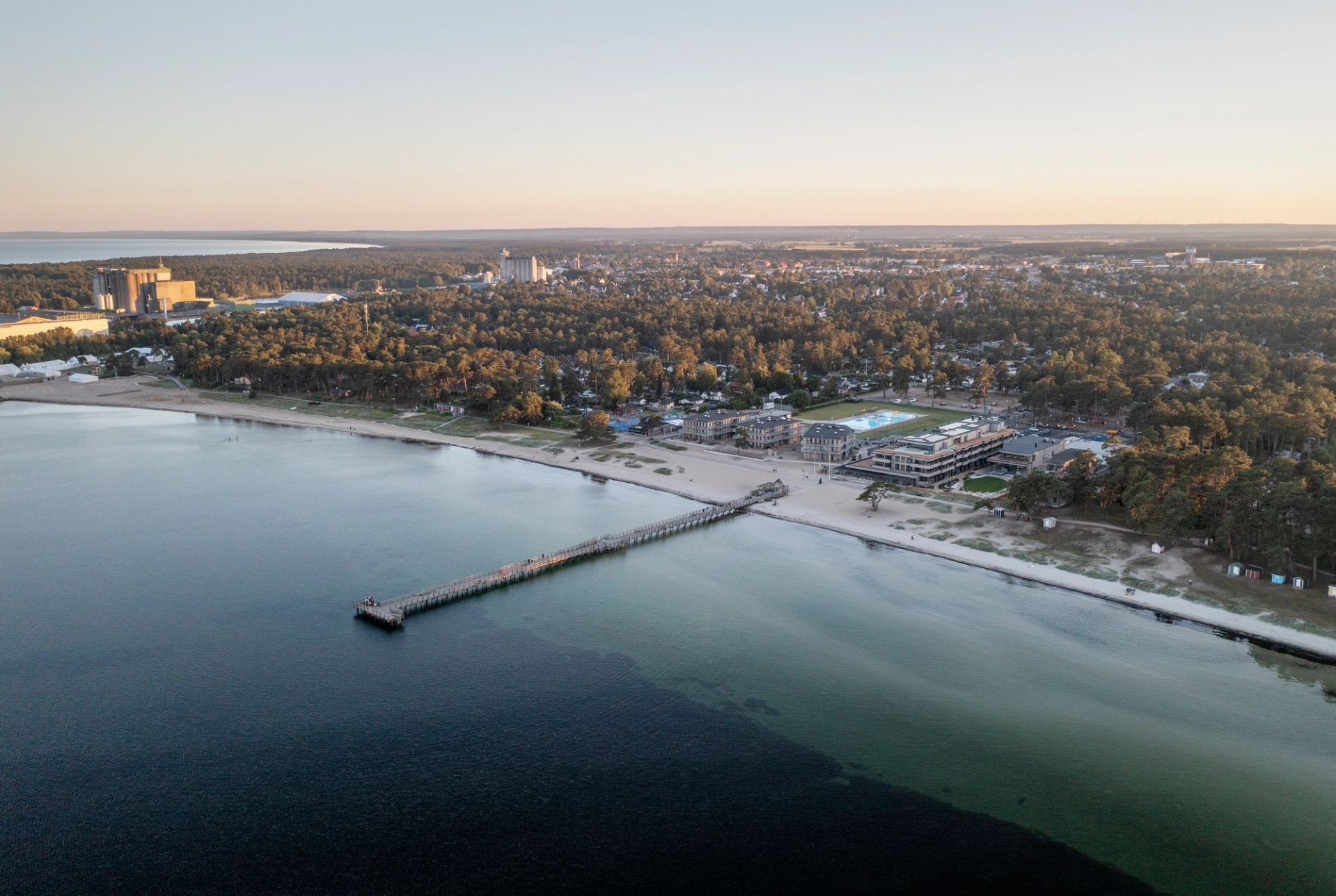 Hotell Åhus Seaside, vy från havet
