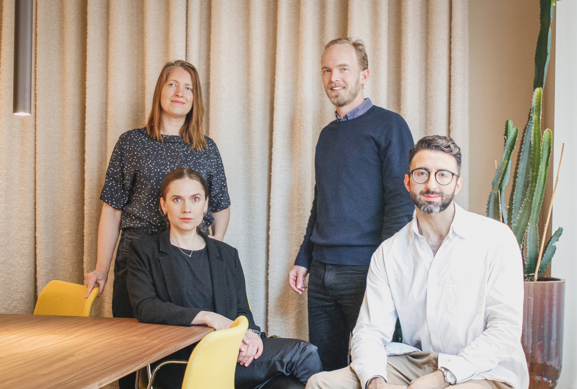 Ulrika Blom, Niklas Nordström, Malin Rönnerfalk och Camilo Martinez, Krook & Tjäder Stockholm