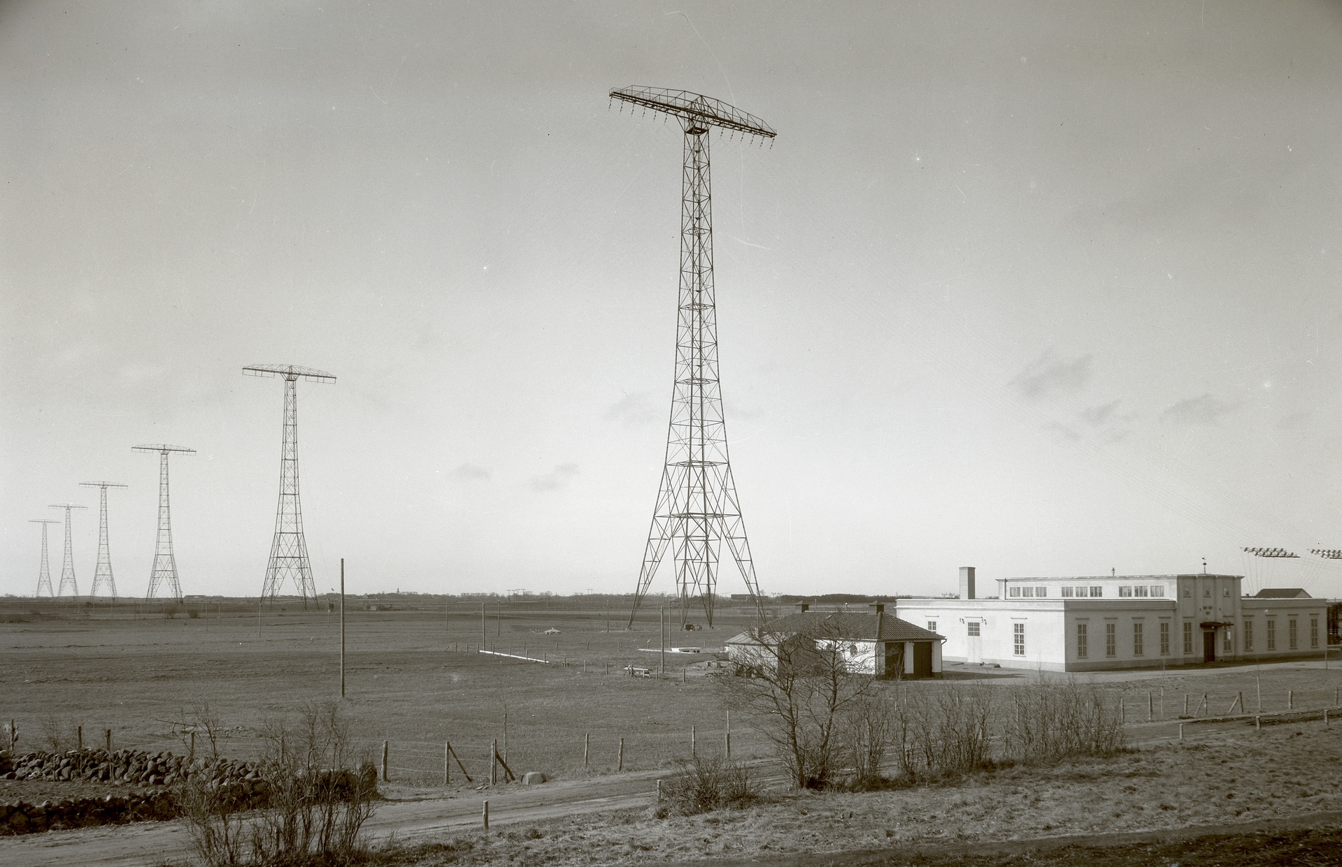 Världsarvet Grimeton, historisk bild radiomaster