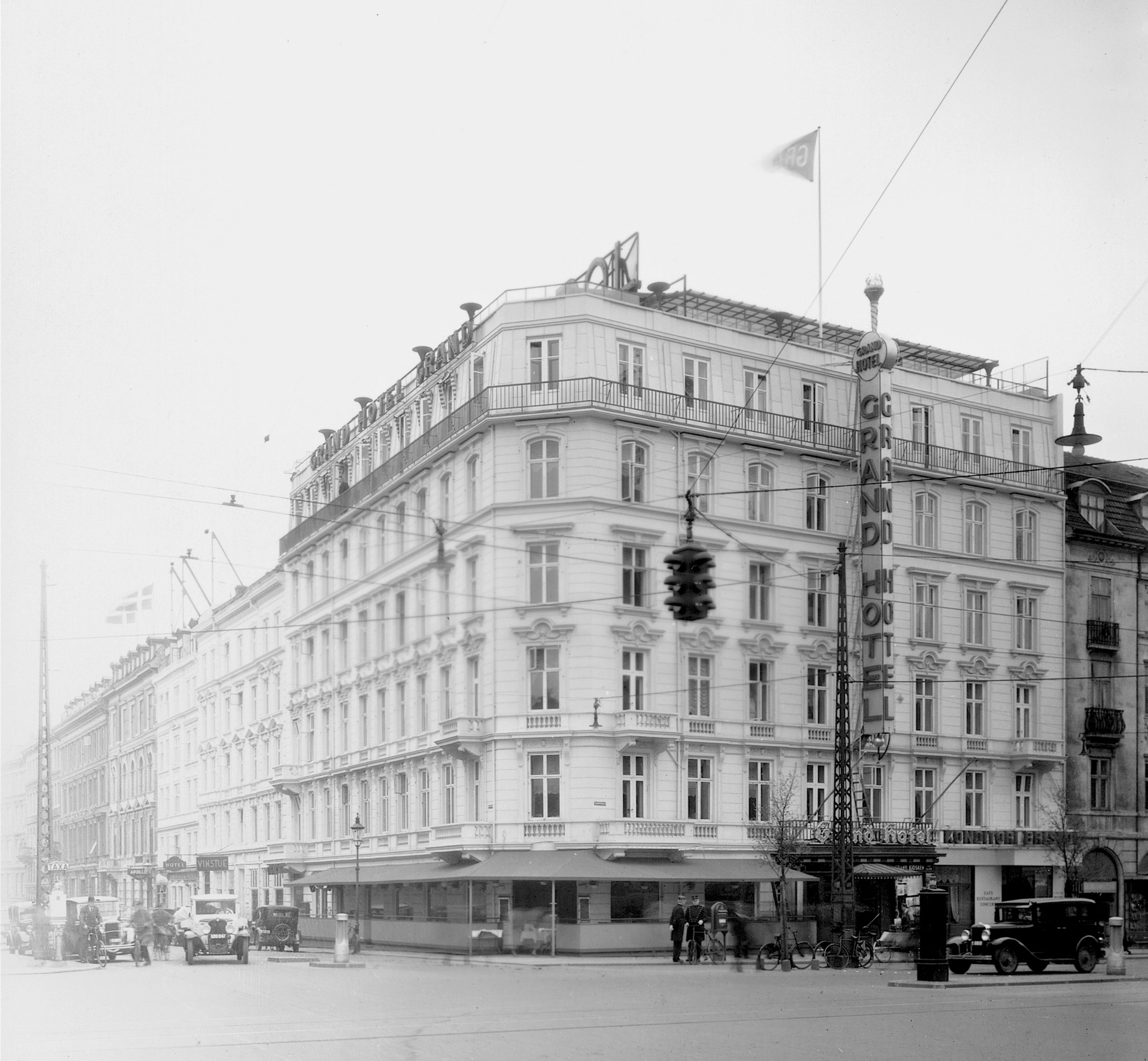 Arkivbild Grand Hotel i Köpenhamn
