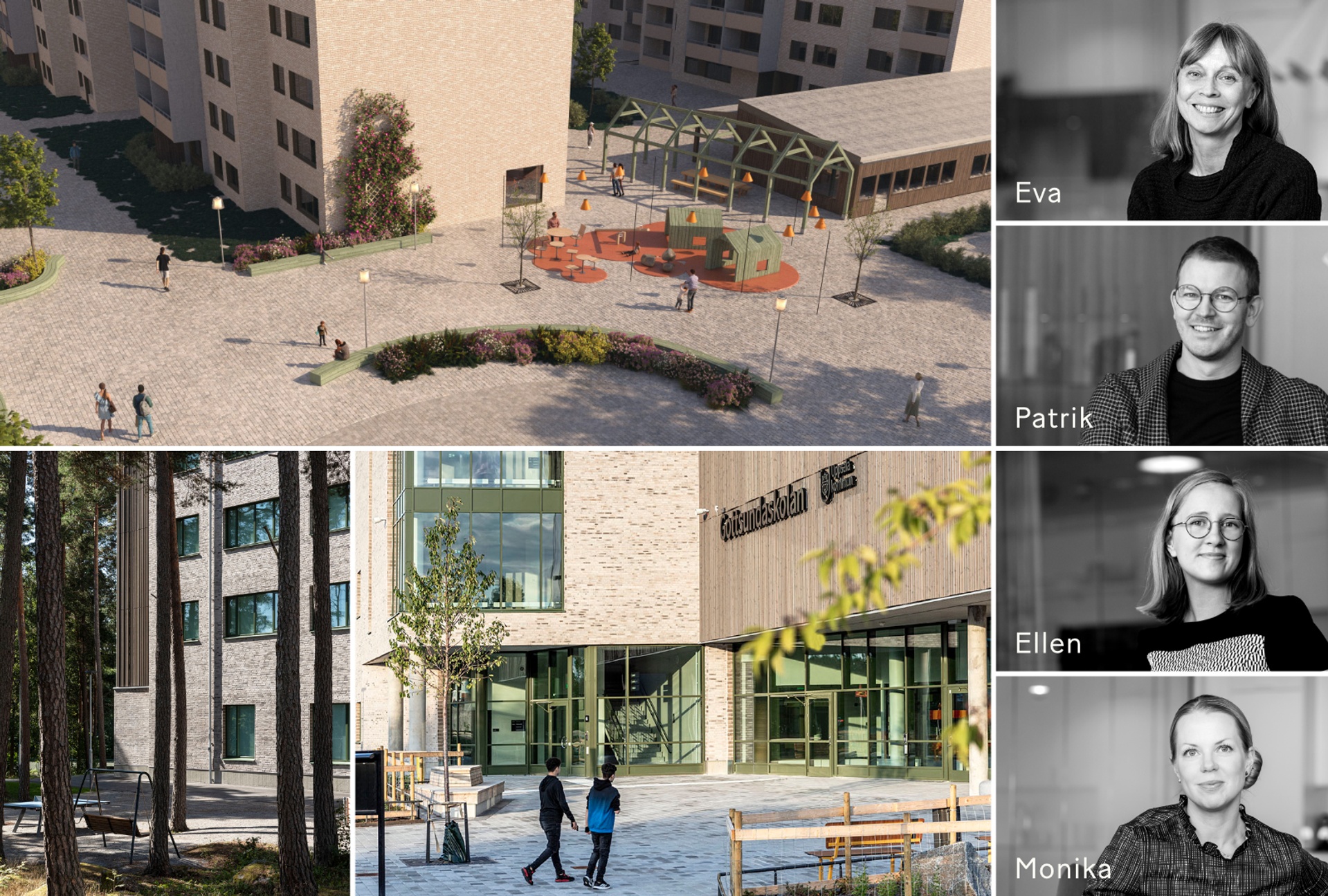 Krook & Tjäder projekt i Gottsunda. Medarbetare Krook & Tjäder Uppsala