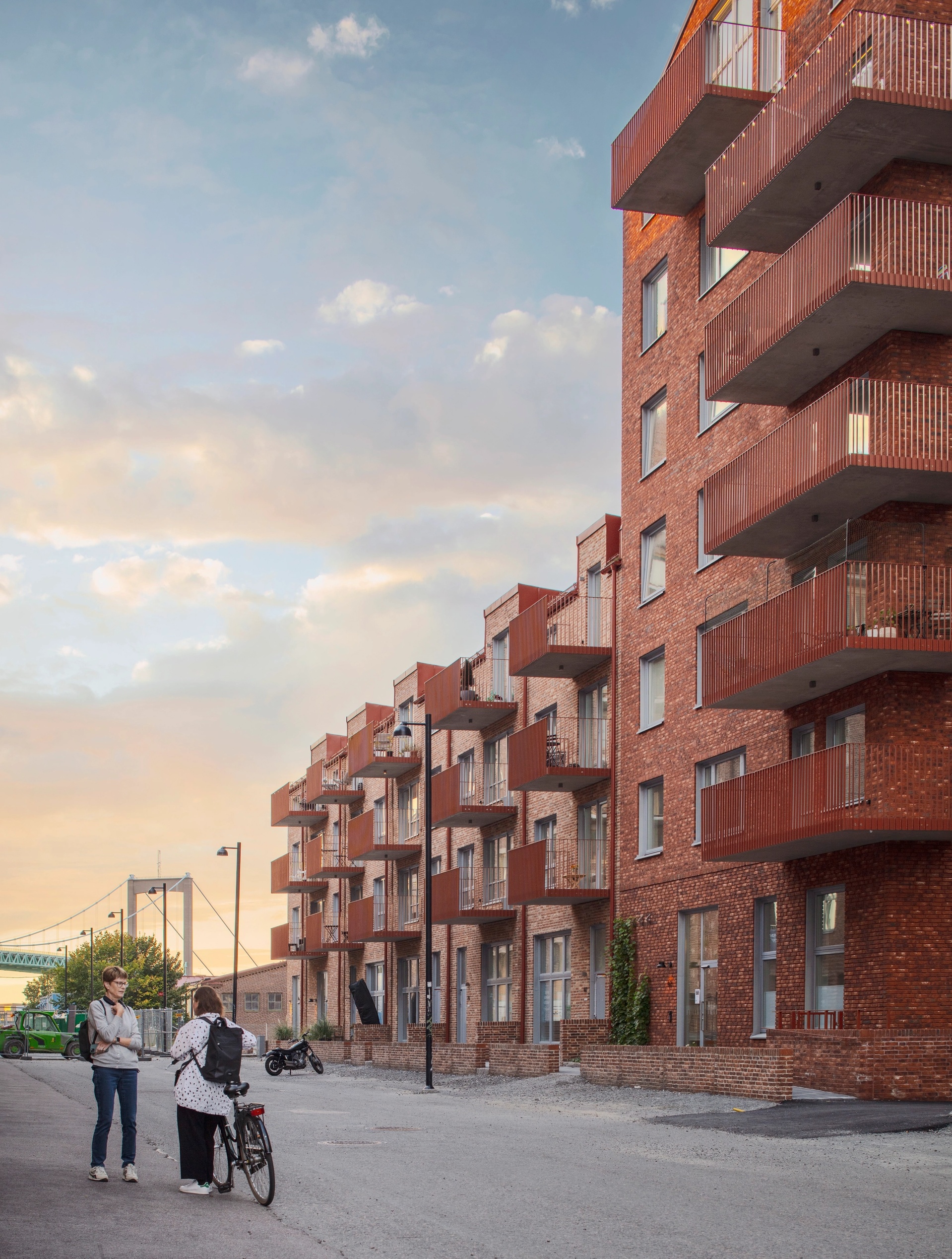 Kv Takgöken Göteborg, vy mot Älvsborgsbron