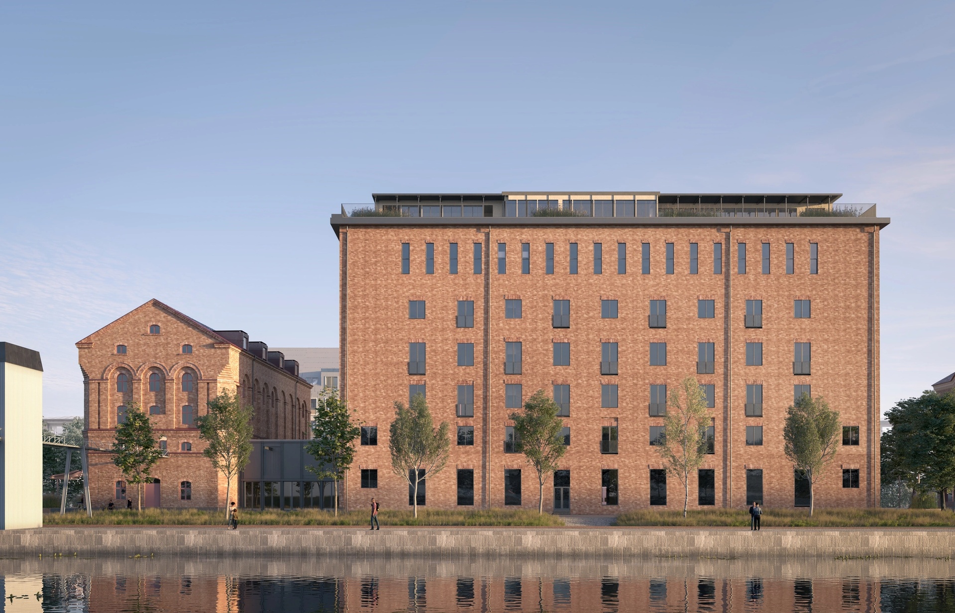 Ångqvarn exteriör visualisering