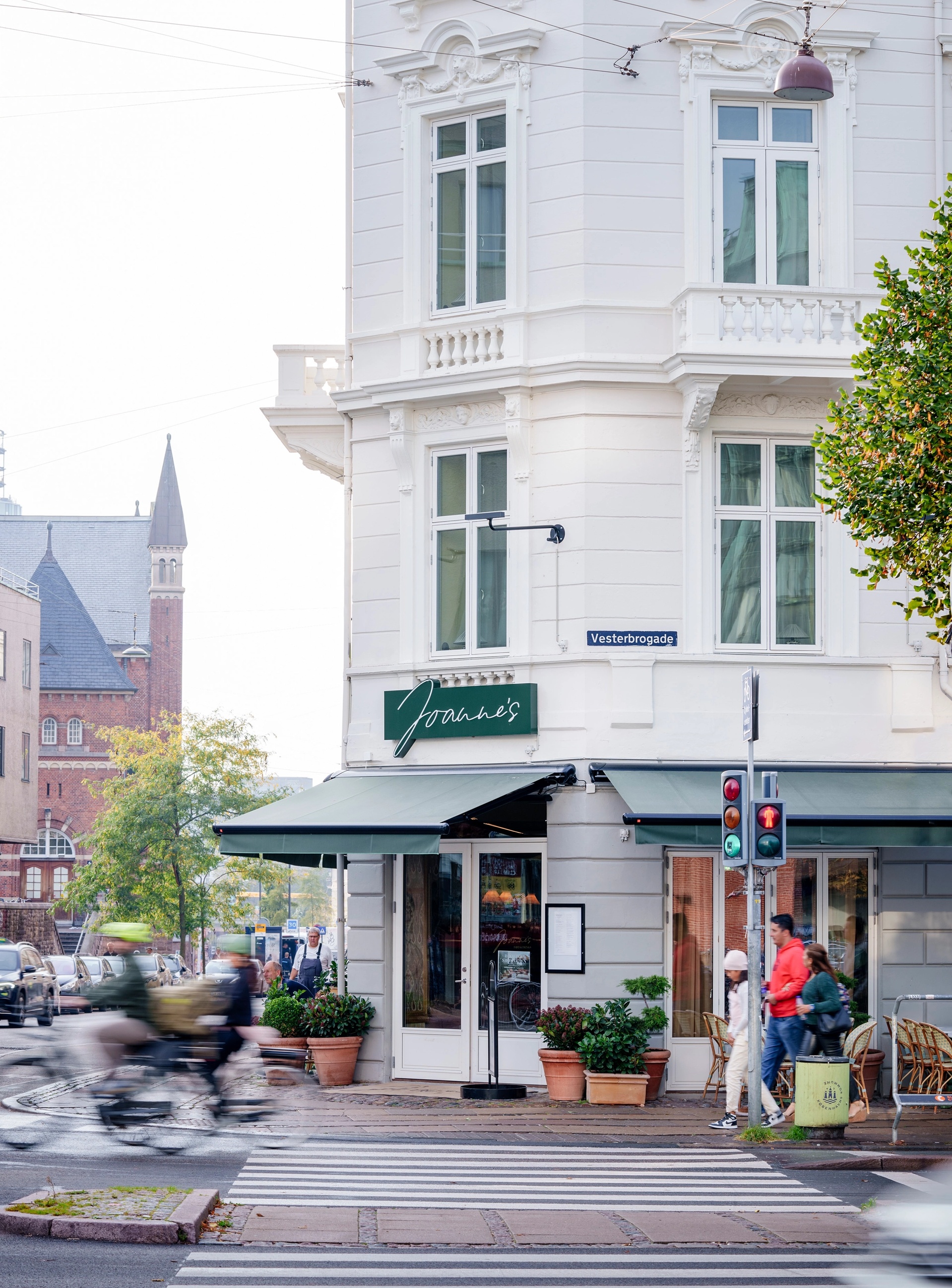 Entré på gaveln till restaurang Joanne´s i Hotell Grand Joanne, Köpenhamn