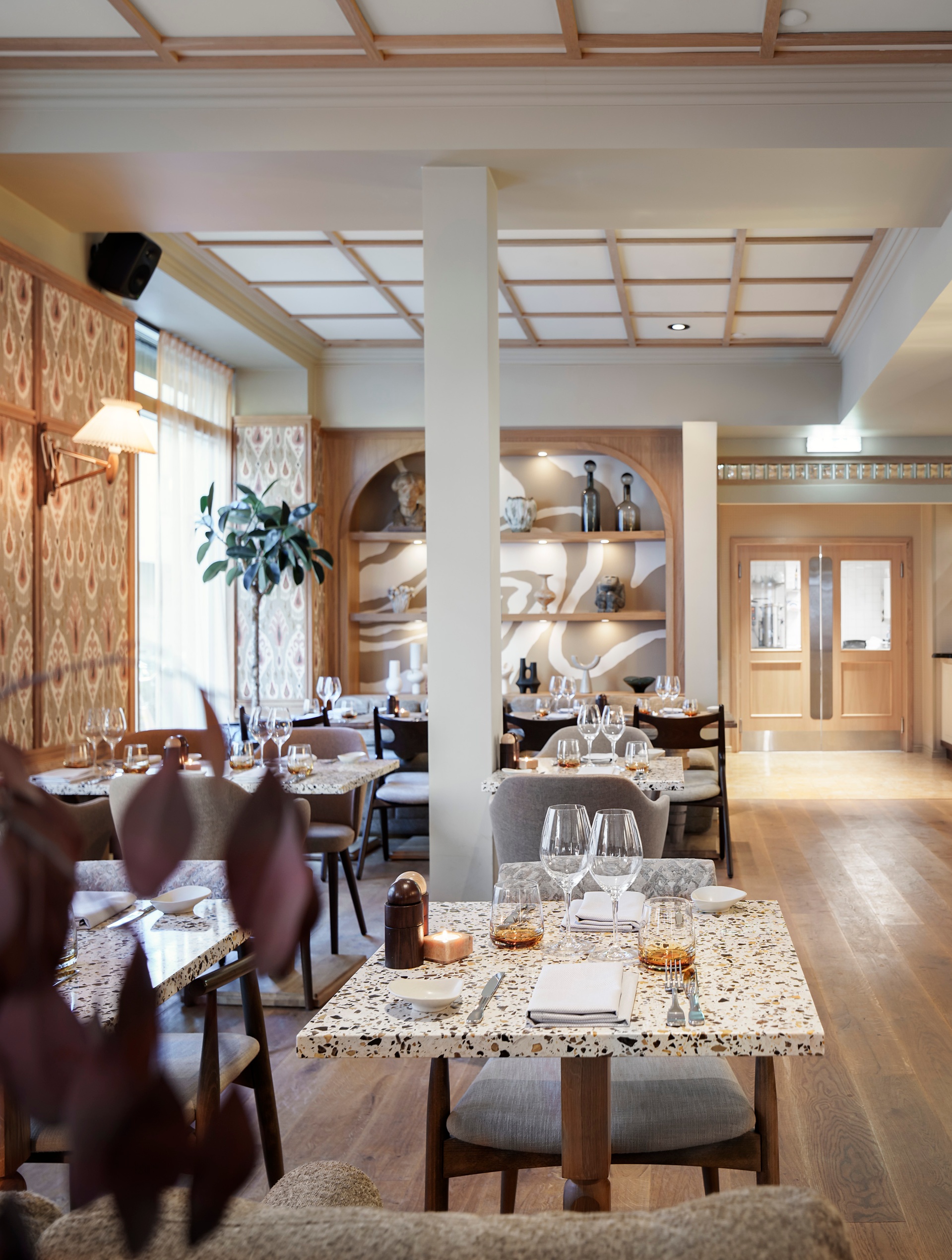 Interiör restaurang på Hotell Grand Joanne Köpenhamn