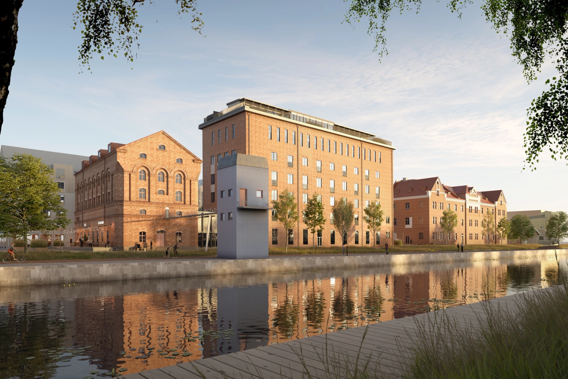 Ångqvarn exteriör visualisering