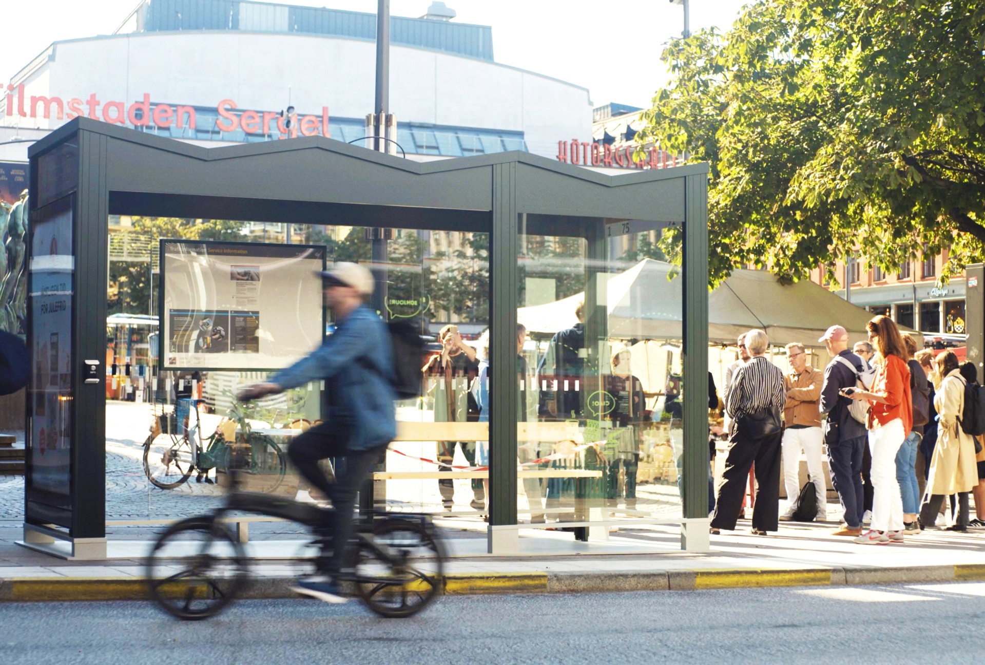 Väderskyddet Natt & Dag på Hötorget i Stockholm