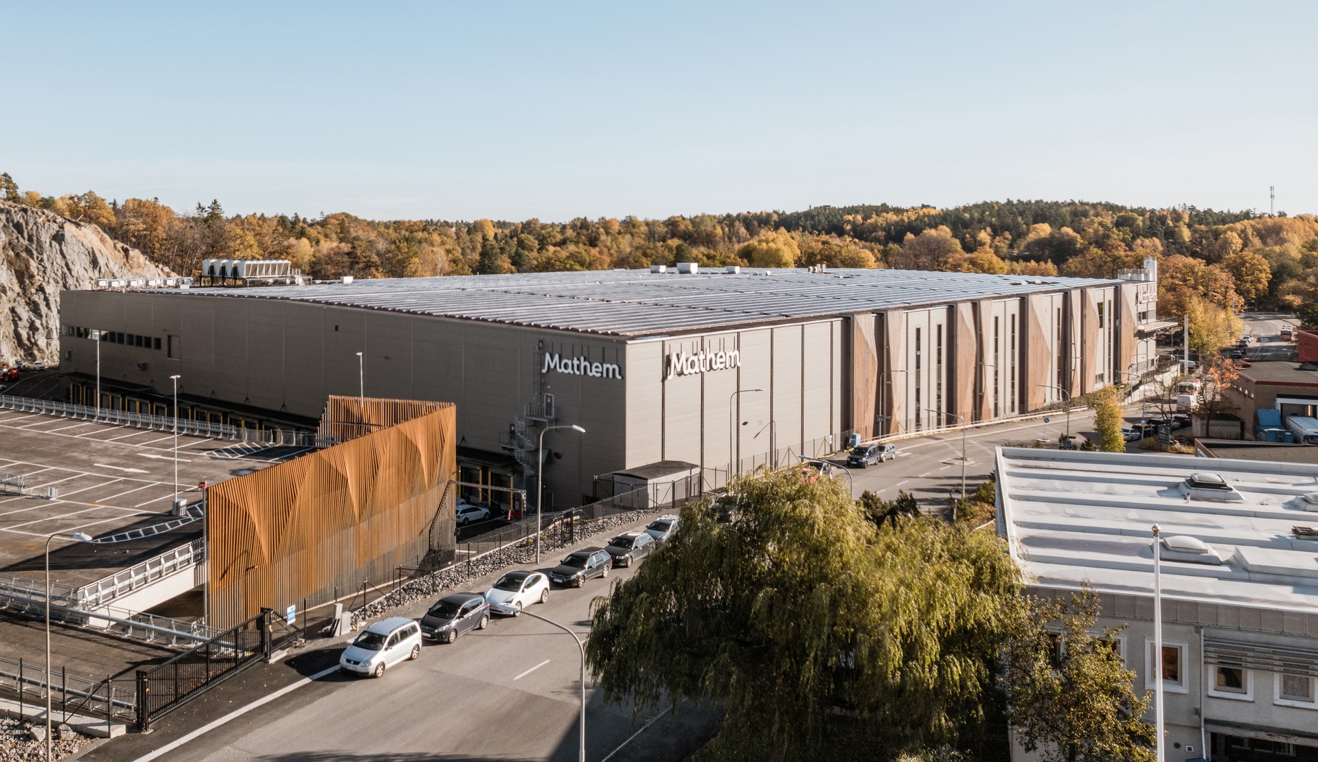 Mathem logistikanläggning av Krook & Tjäder