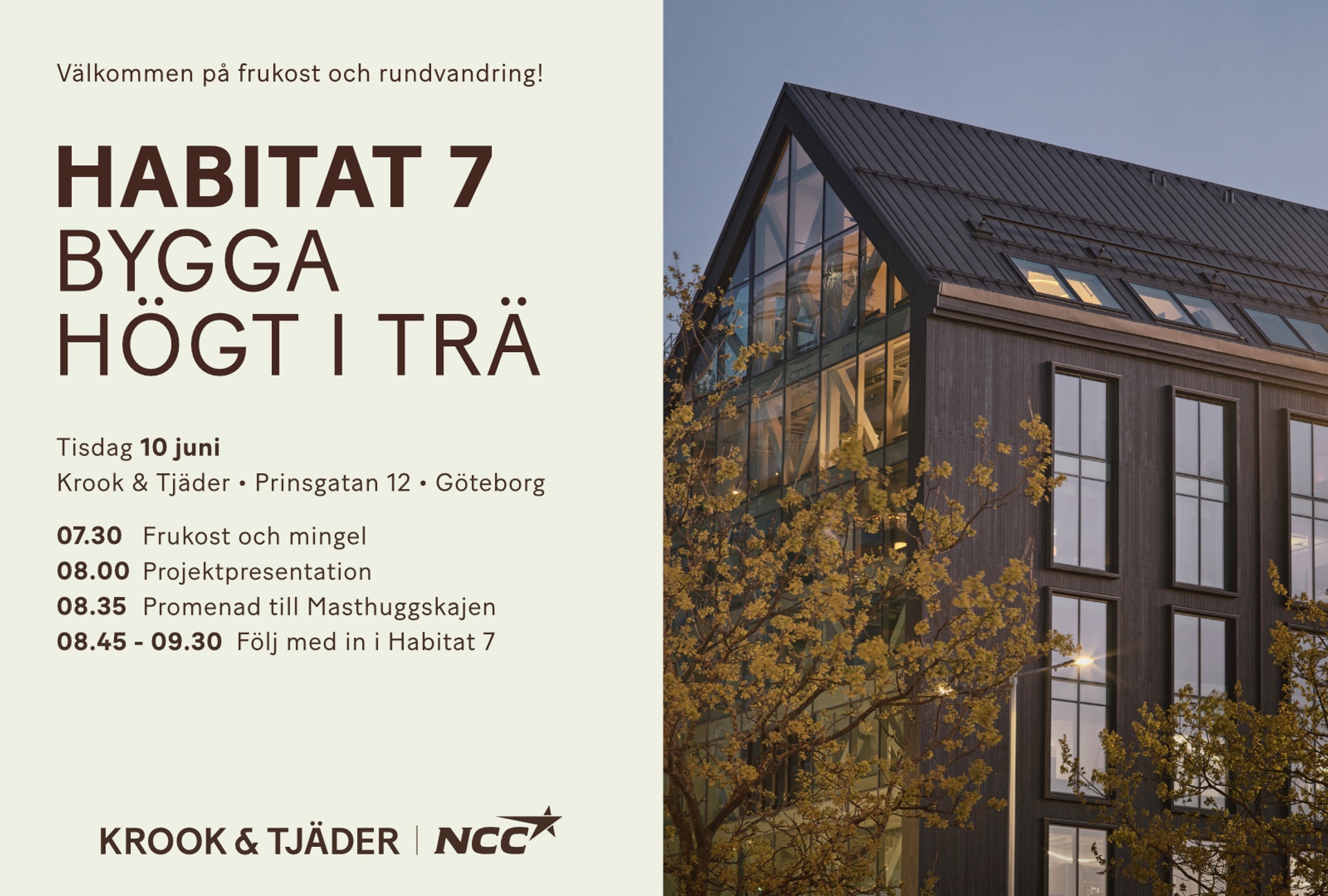 Habitat 7 frukost och rundvandring