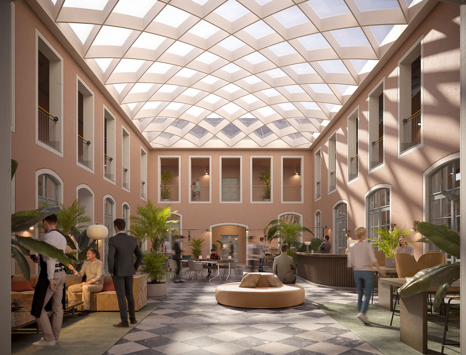 Börshuset visualisering ljusgård