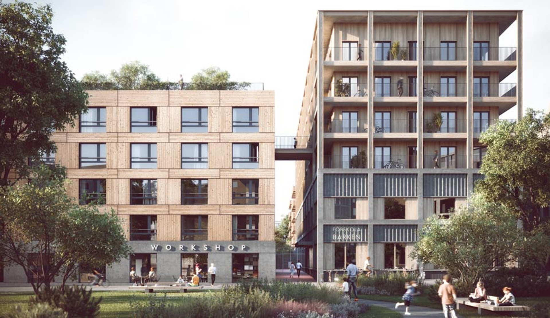 Krook & Tjäder har vunnit markanvisningstävling i Barkabystaden, Järfälla.
