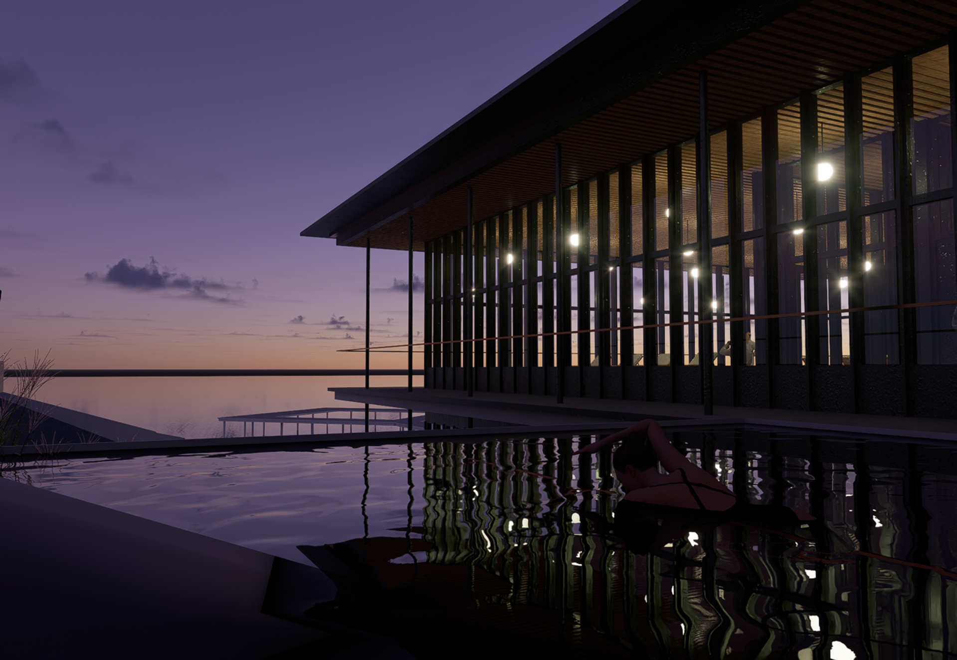 Skarholmen courtyard pool