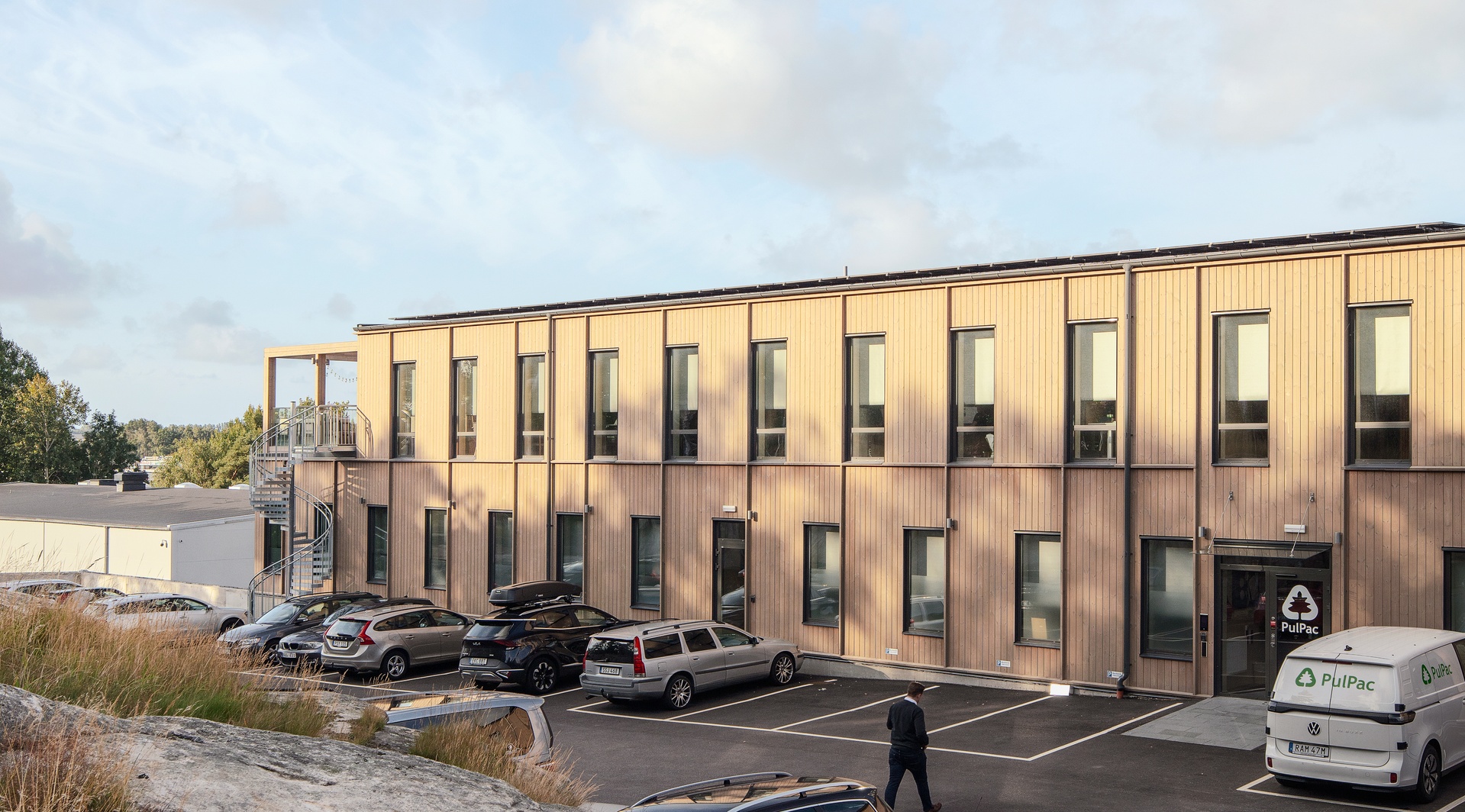 Pulpac tillbyggnad exteriör
